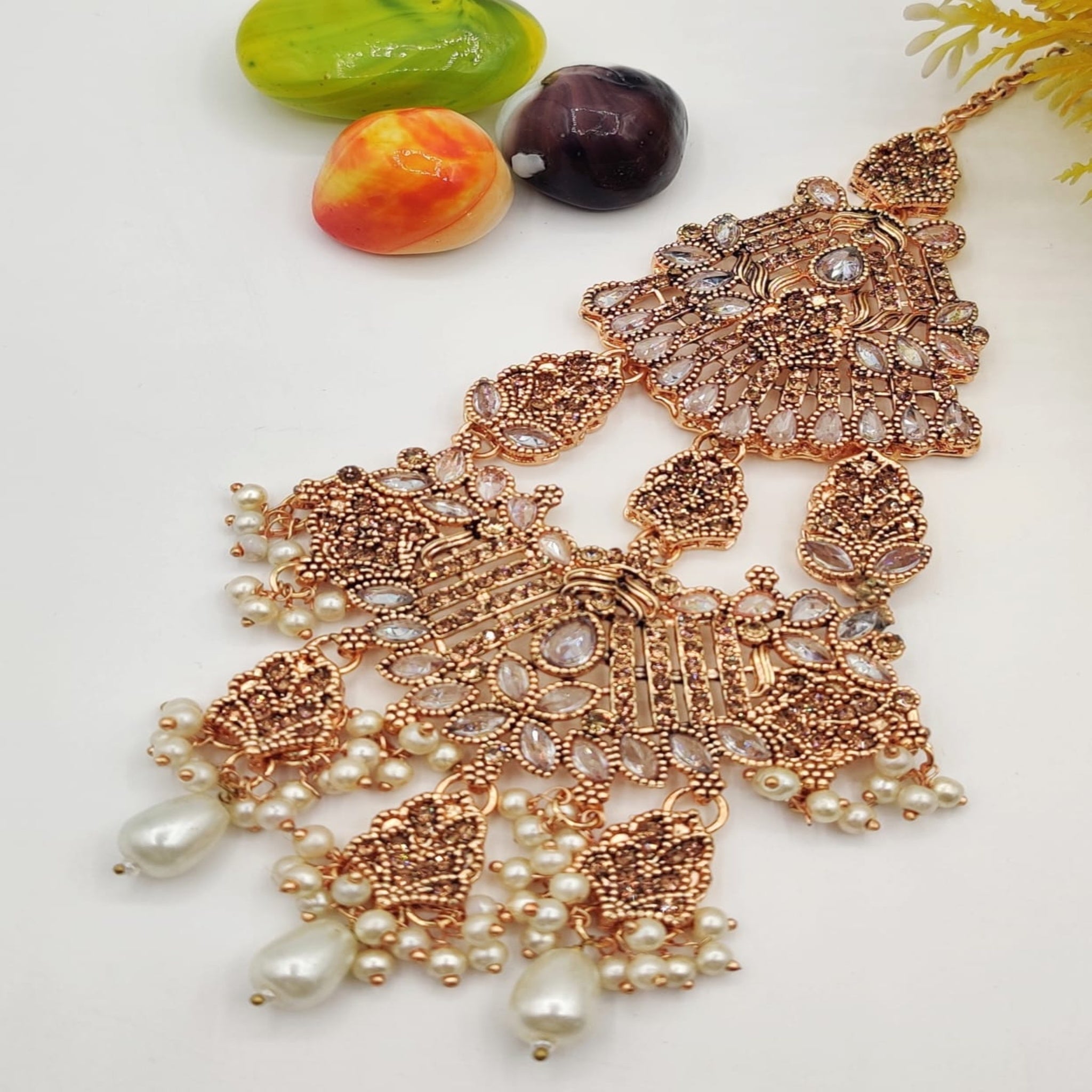 Jhumki Golden Jhoomar