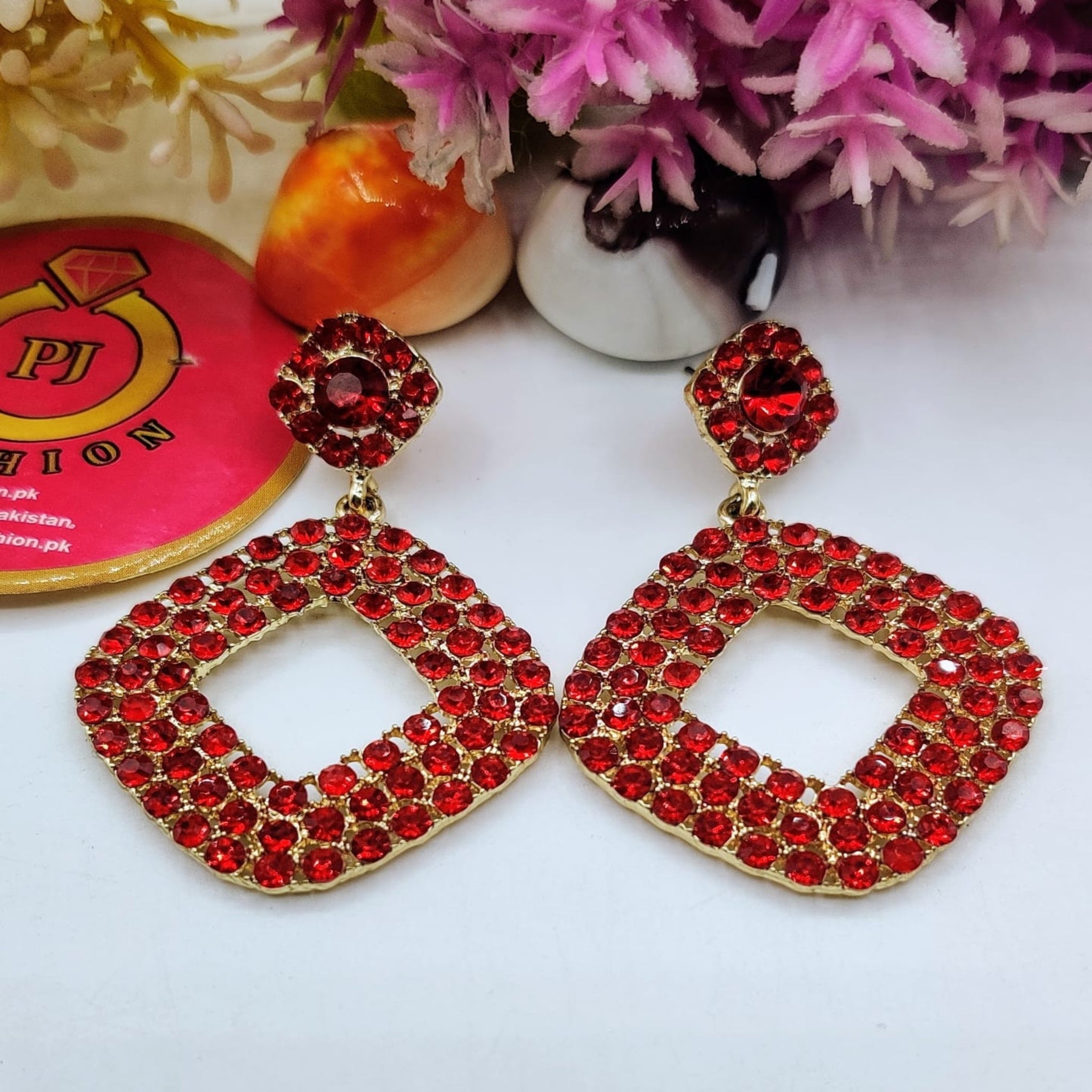 Red Nagina Ear Rings(Es21)