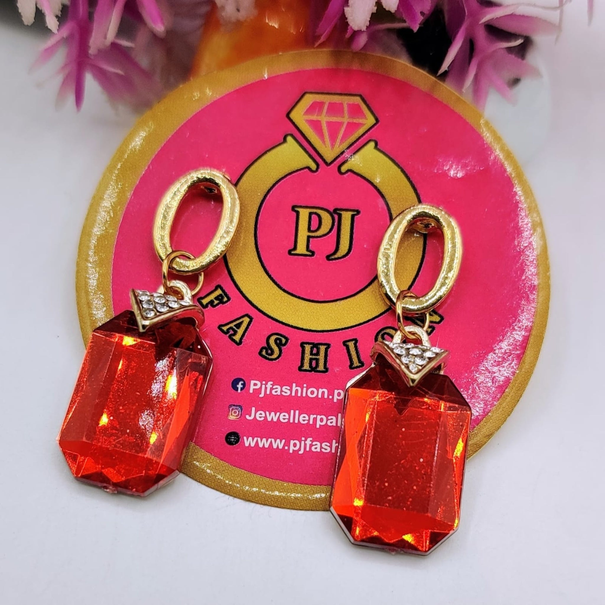 Red Hot Ear Rings(Es22)