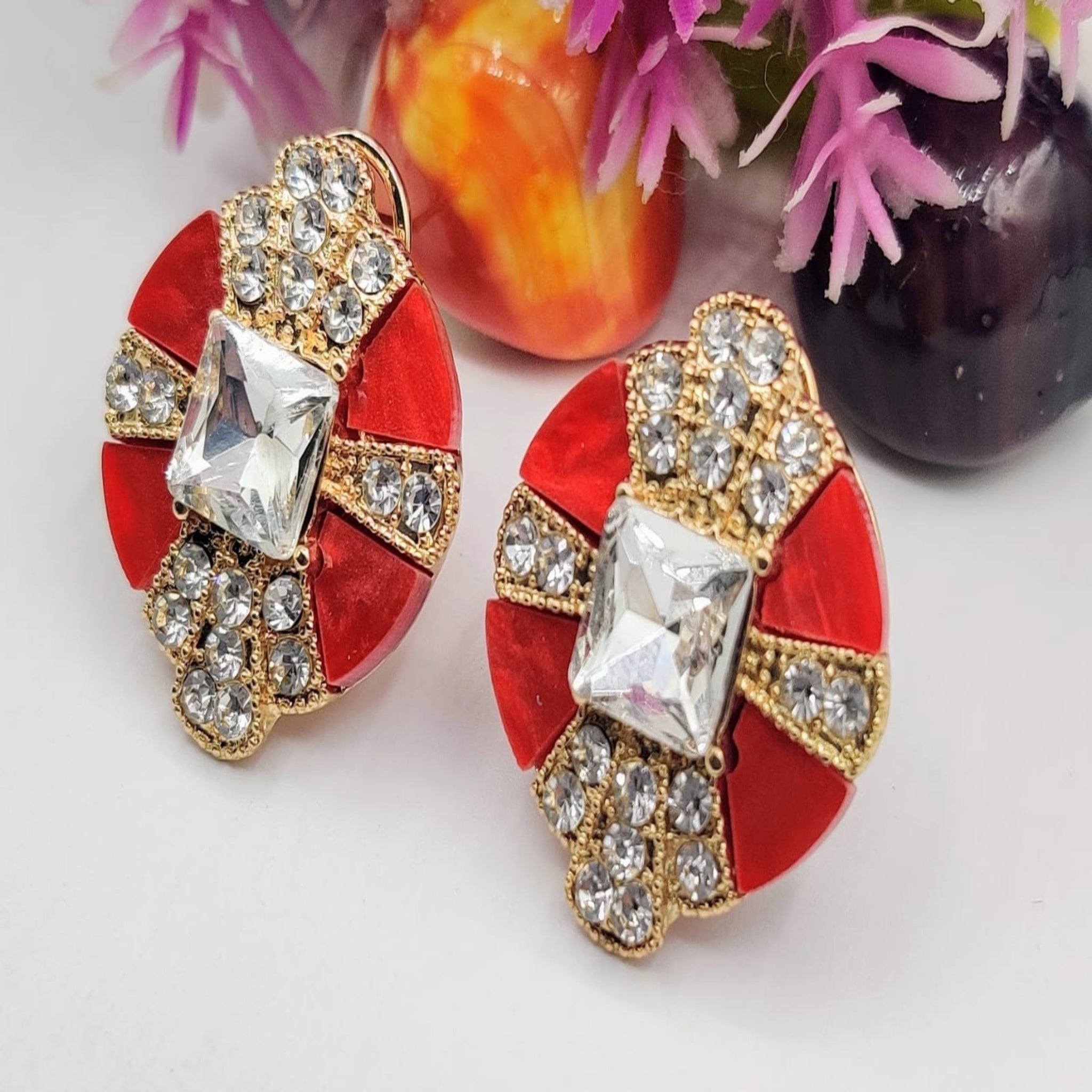 Stylish Golden Ear Studs(ES32)