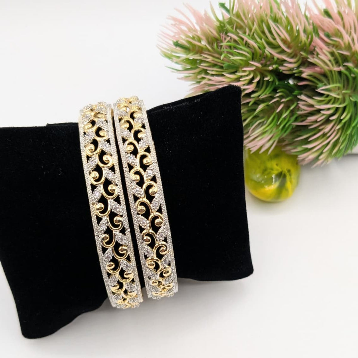 Dual Tone Karrat Fancy Bangles (FSAB5)