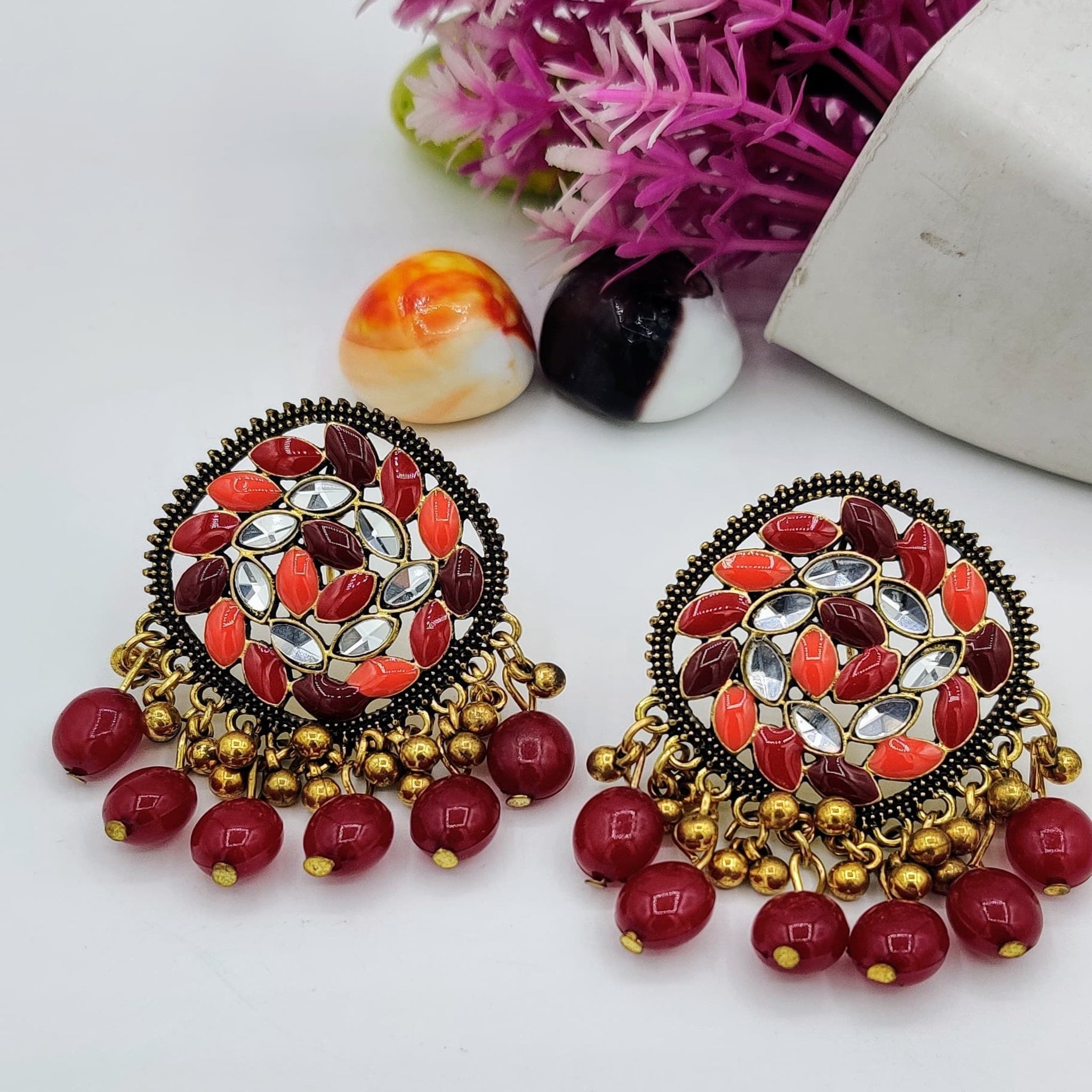 Oxidised Colorful Tops(Es48)