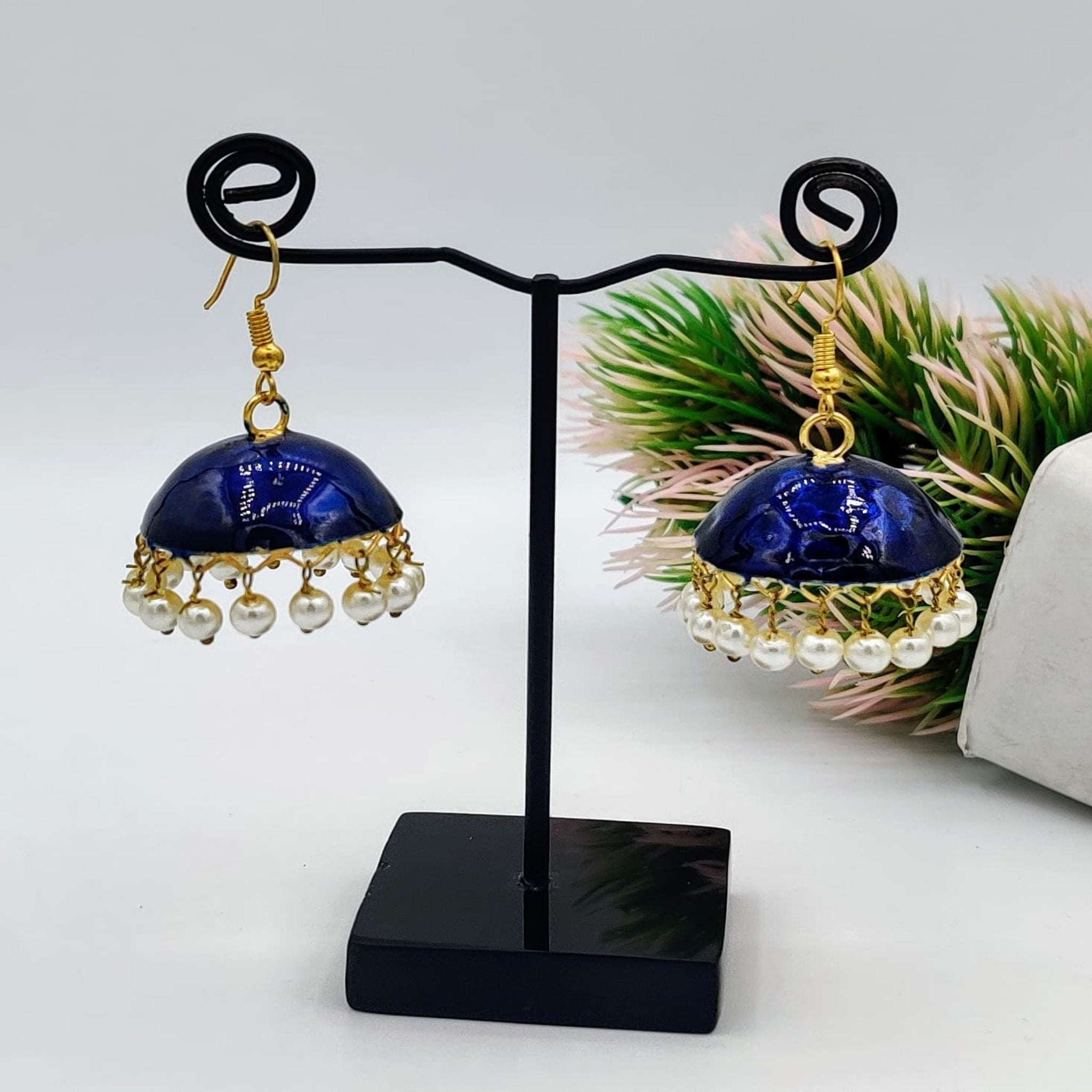 Royal Blue Dandi Jhumki(Es71)