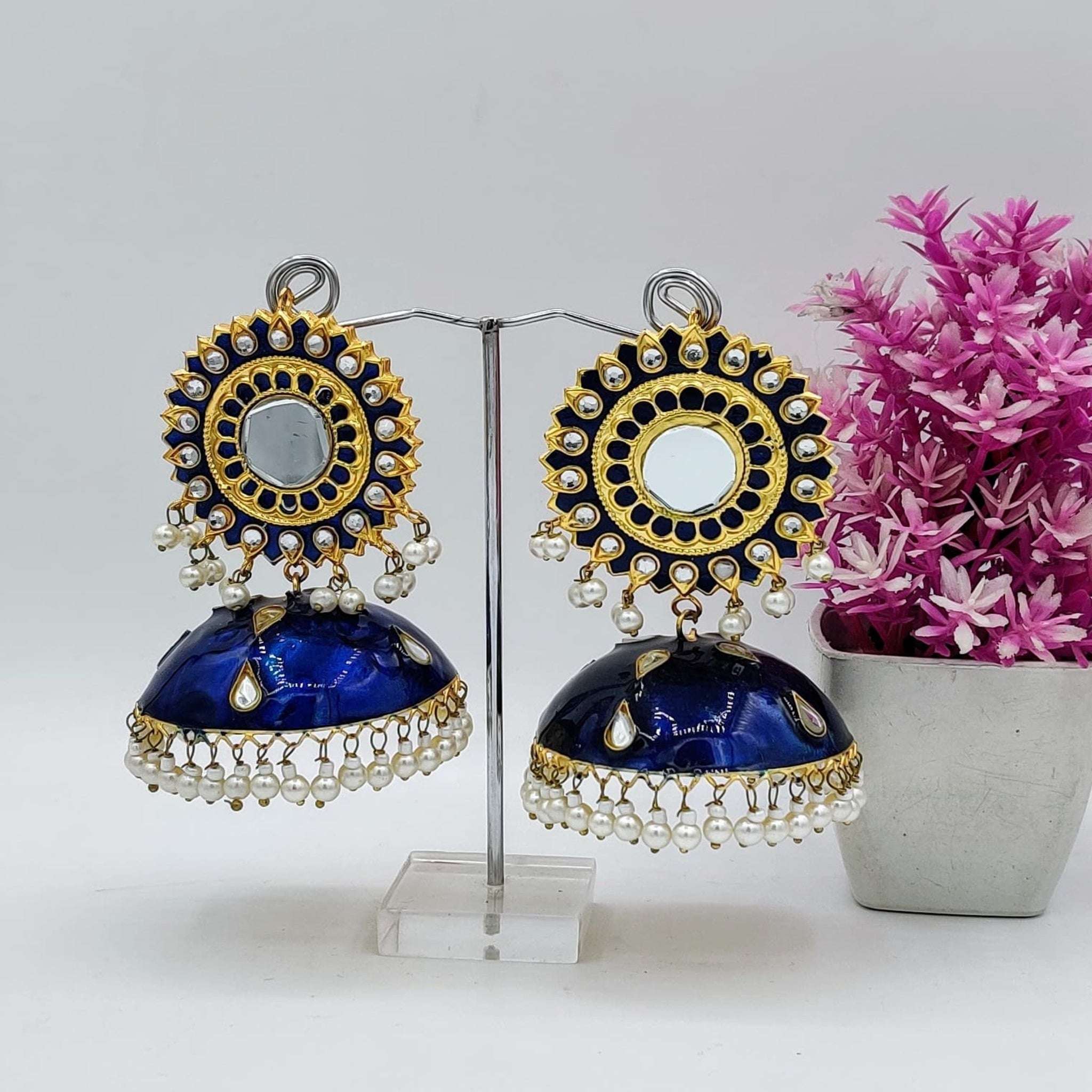 Mirror Shiny Jhumka(Es95)