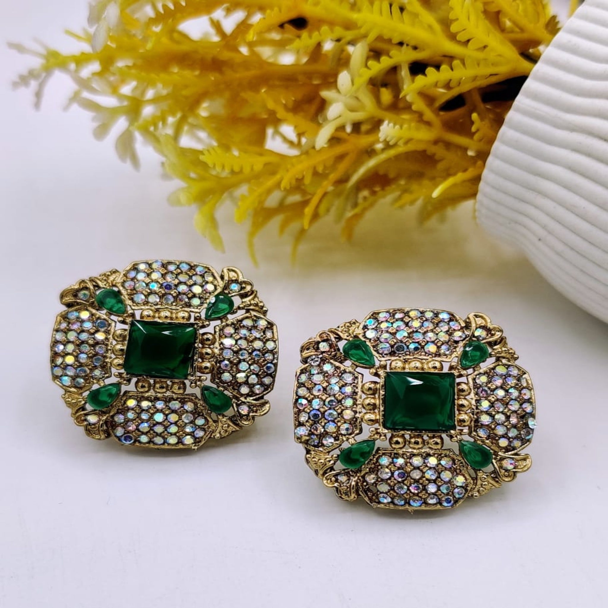 Antique Fancy Zircon Tops (FSE93)