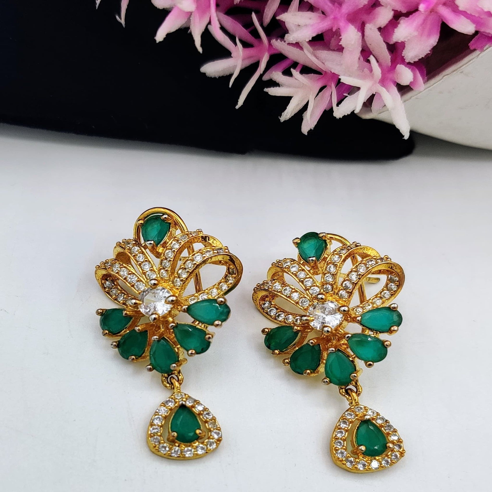 Beautiful Green Stone Tops (FSE110)