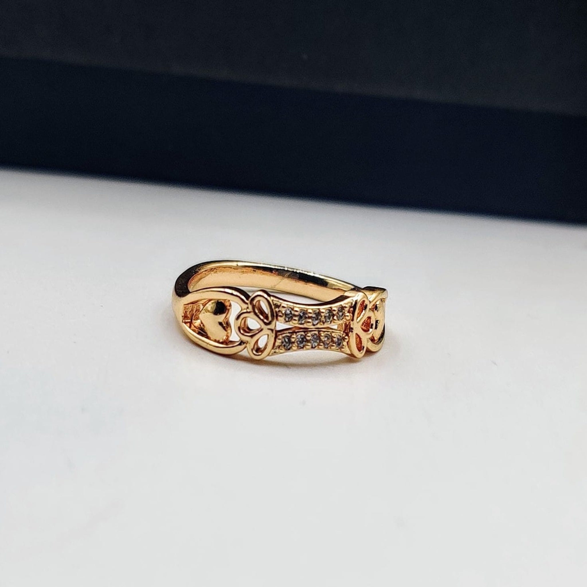 Modern Golden Graphic Design Ring (FSR99)