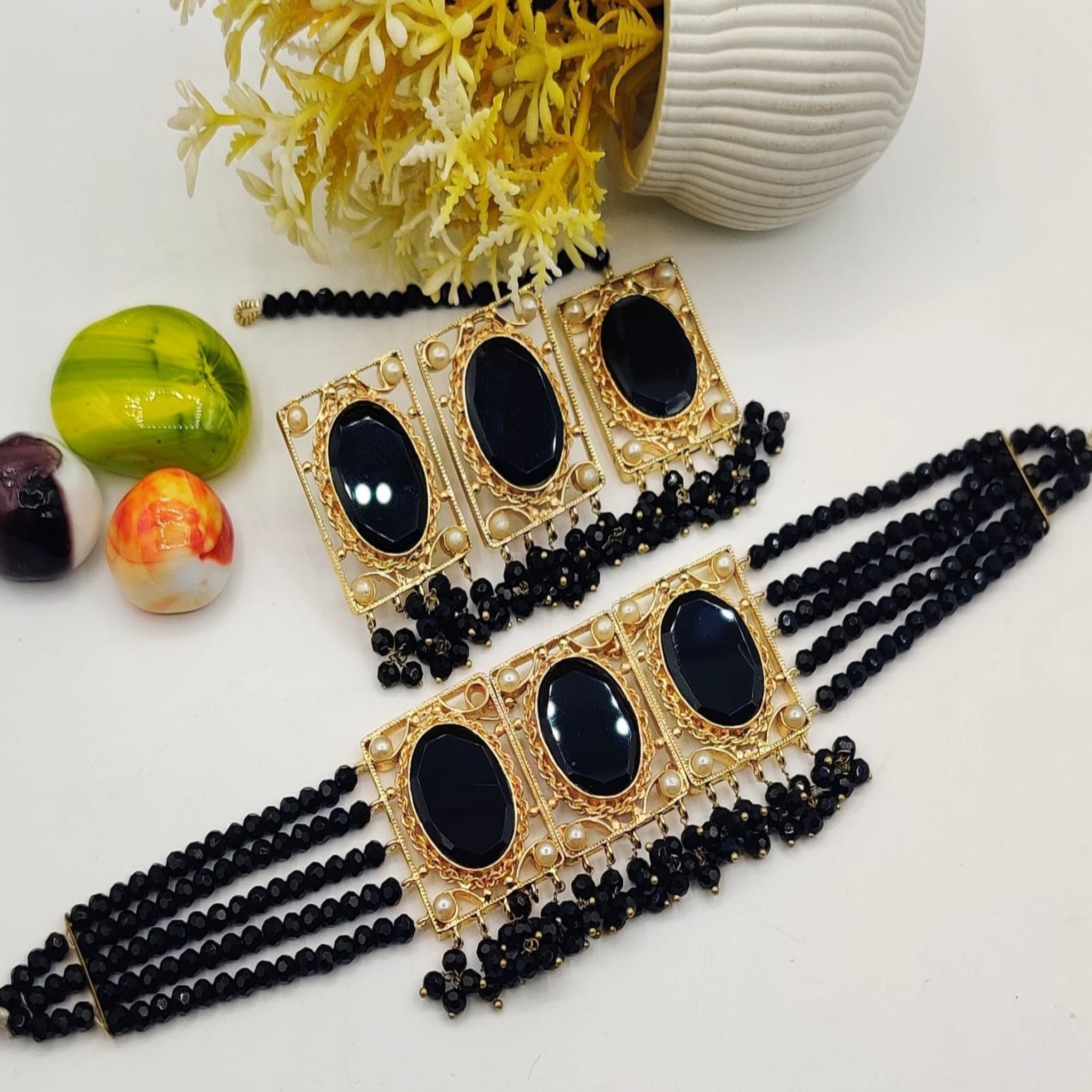 Elegant Choker Necklace Set (FDN115)