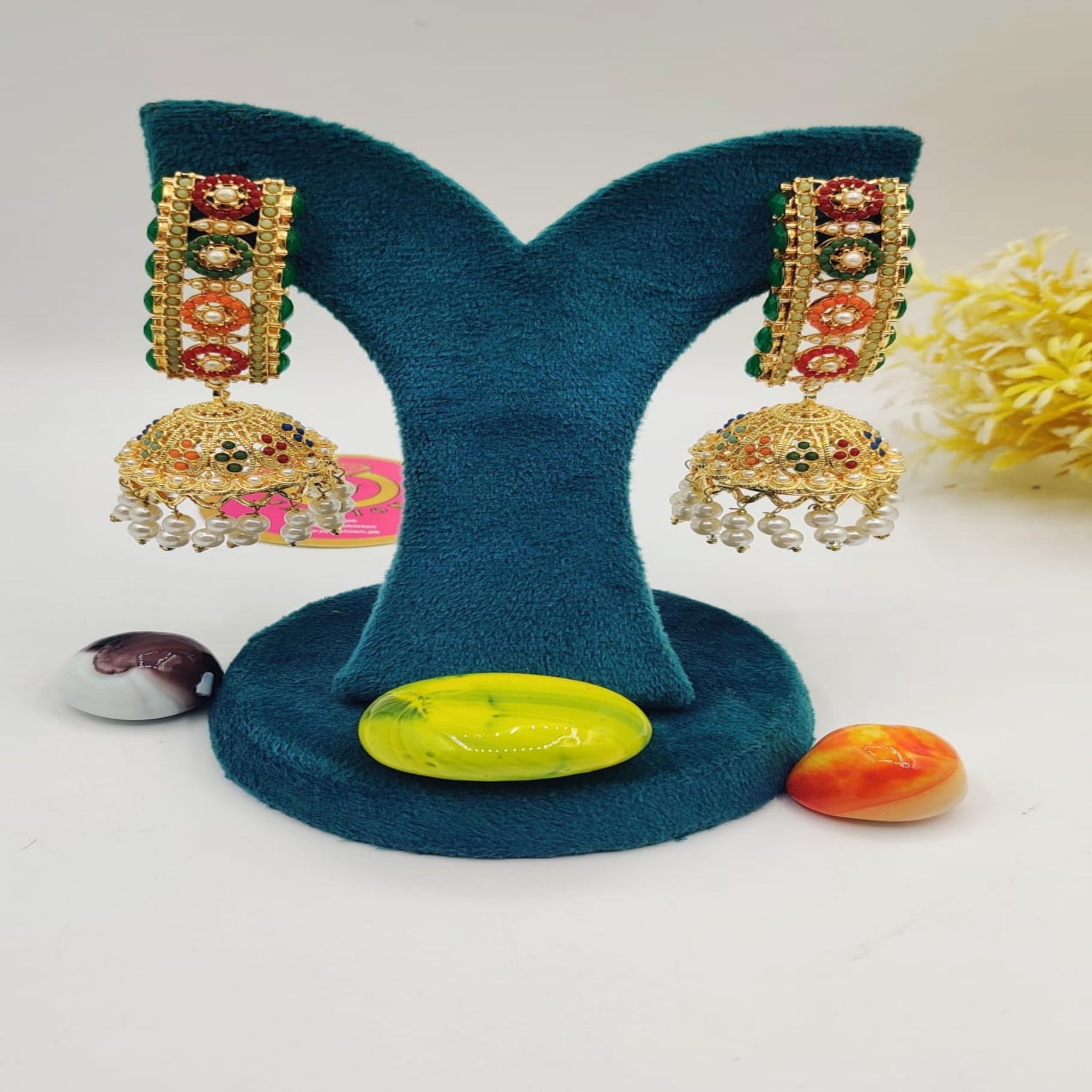 Radiant 9 Ratan Elegant Kundan Jhumka (FSE119)