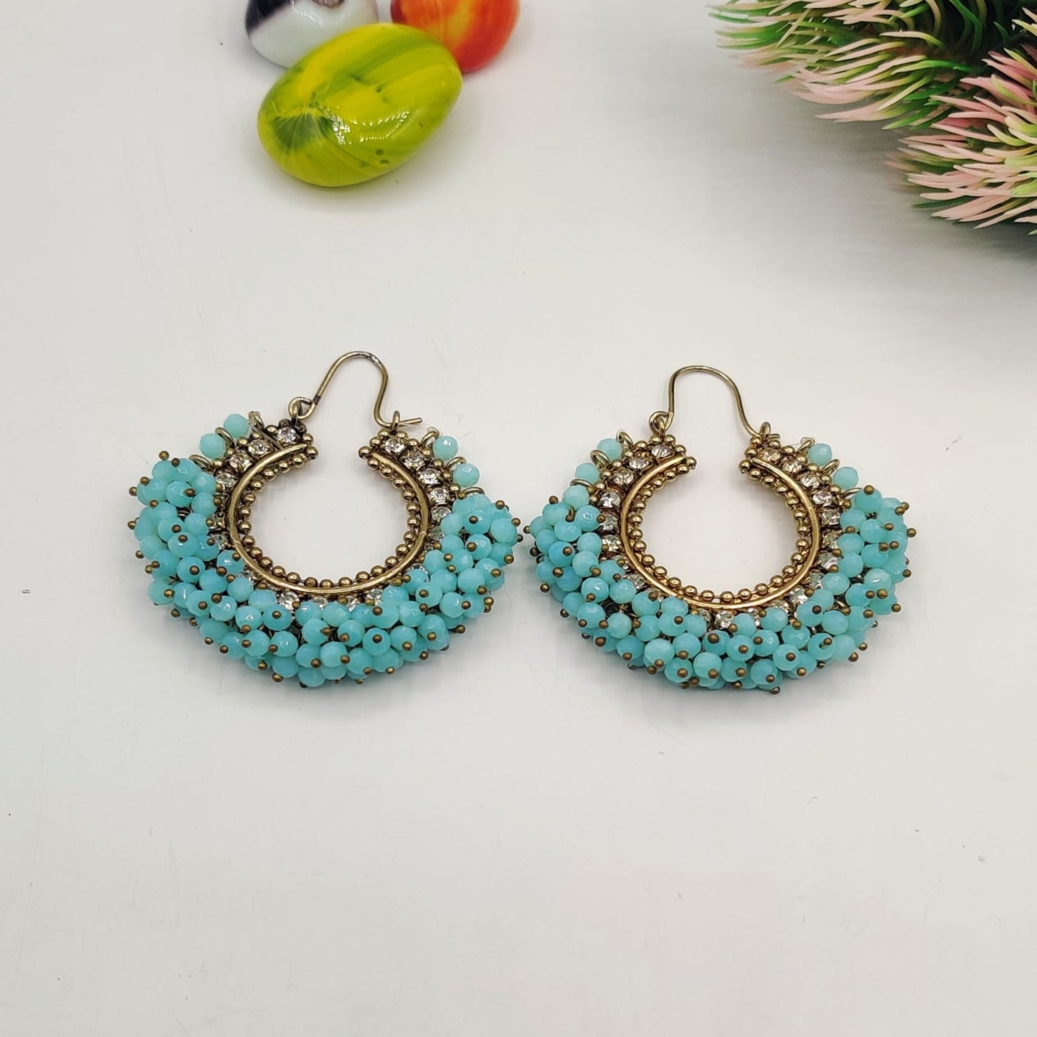 Colorful Gum Paroyi Ear Rings (FSE136)