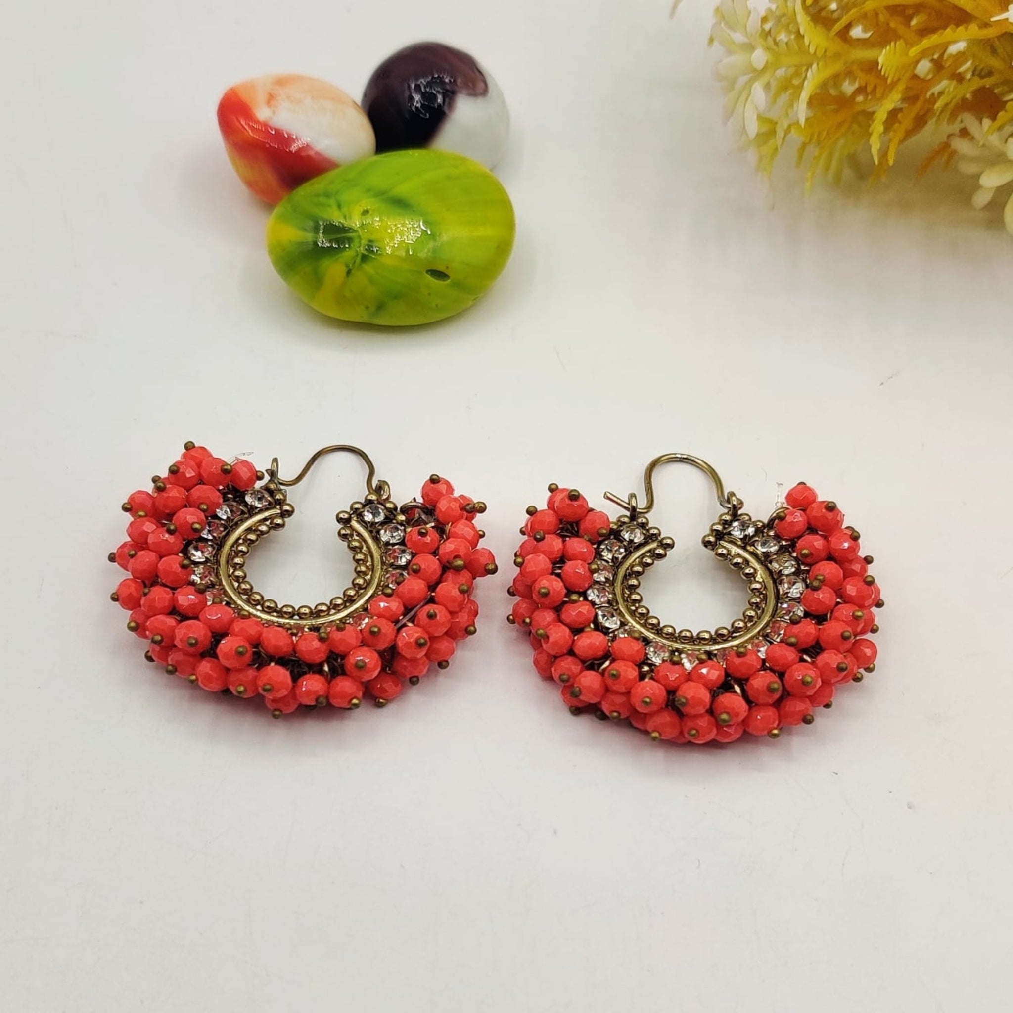 Colorful Gum Paroyi Ear Rings (FSE136)