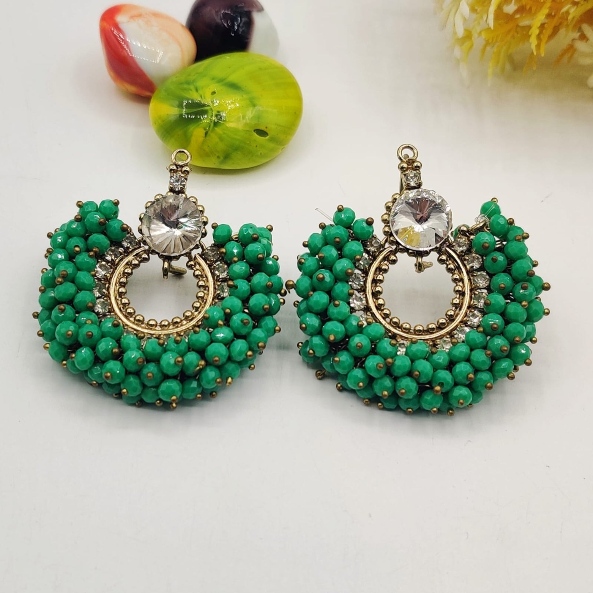 Colorful Gum Paroyi Ear Rings (FSE136)