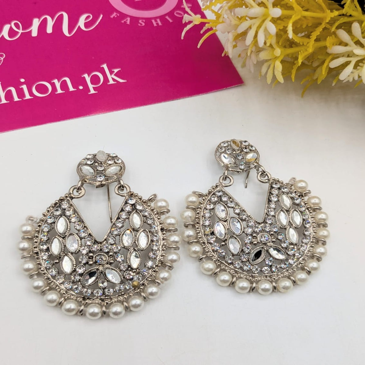Beautiful Stylish Beaded Work Ear Ring (FSE141)