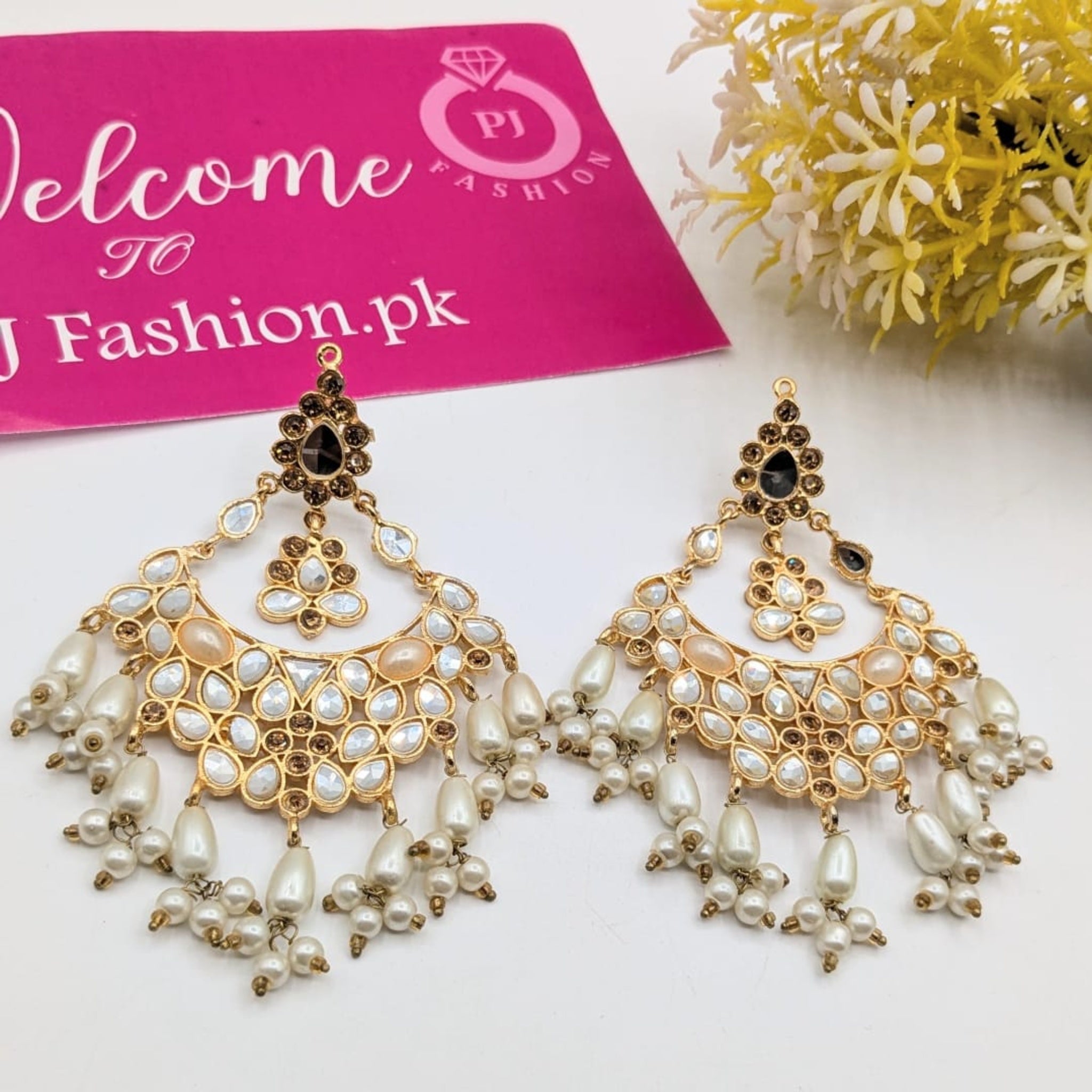 Antique Kundan Chalai Ear Rings (FSE145)