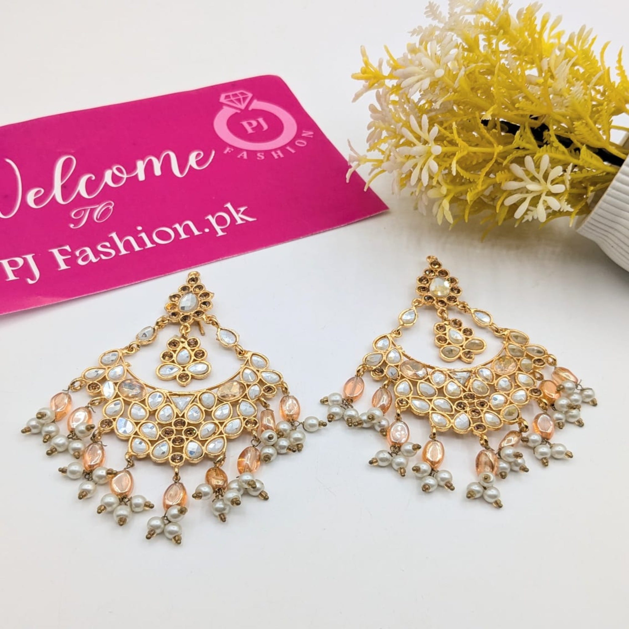 Antique Kundan Chalai Ear Rings (FSE145)