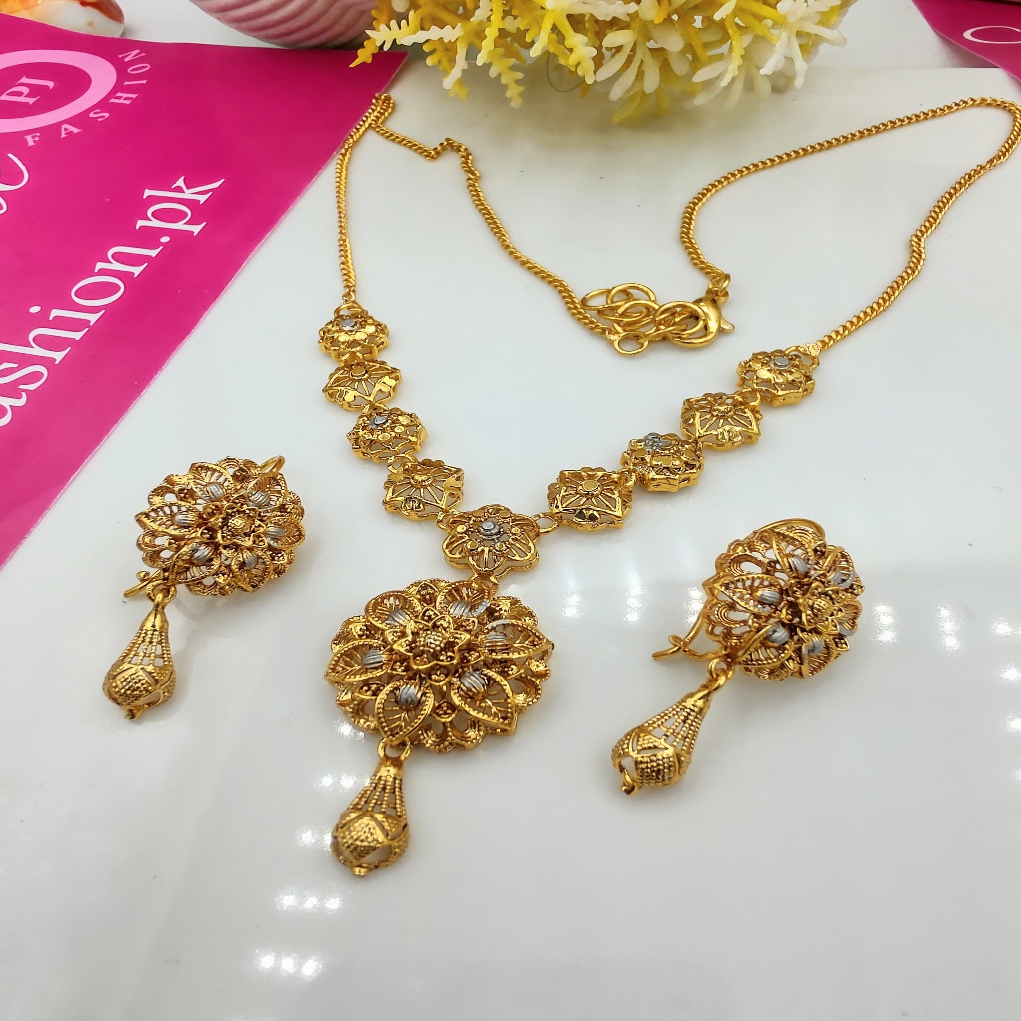 RP Gold Fancy Necklace Set (FDL60)