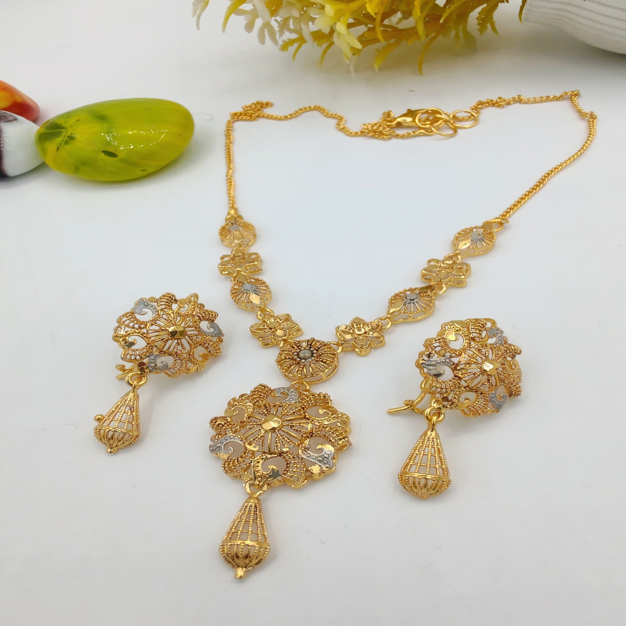 RP Gold Fancy Necklace Set (FDL60)
