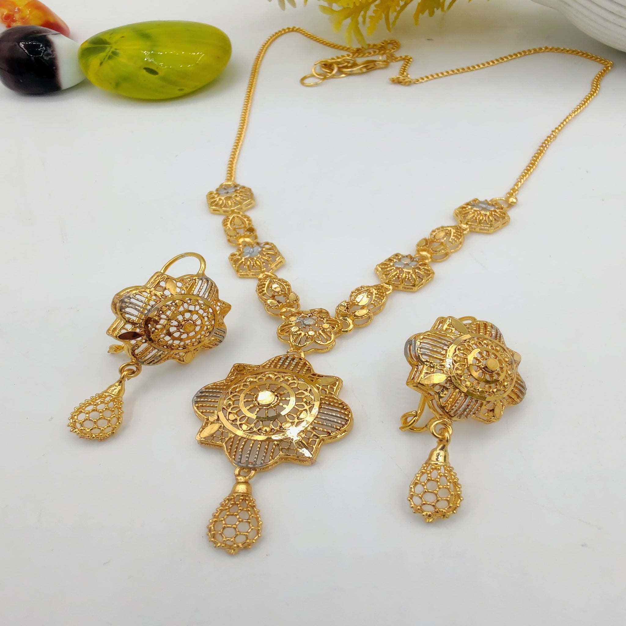 RP Gold Fancy Necklace Set (FDL60)
