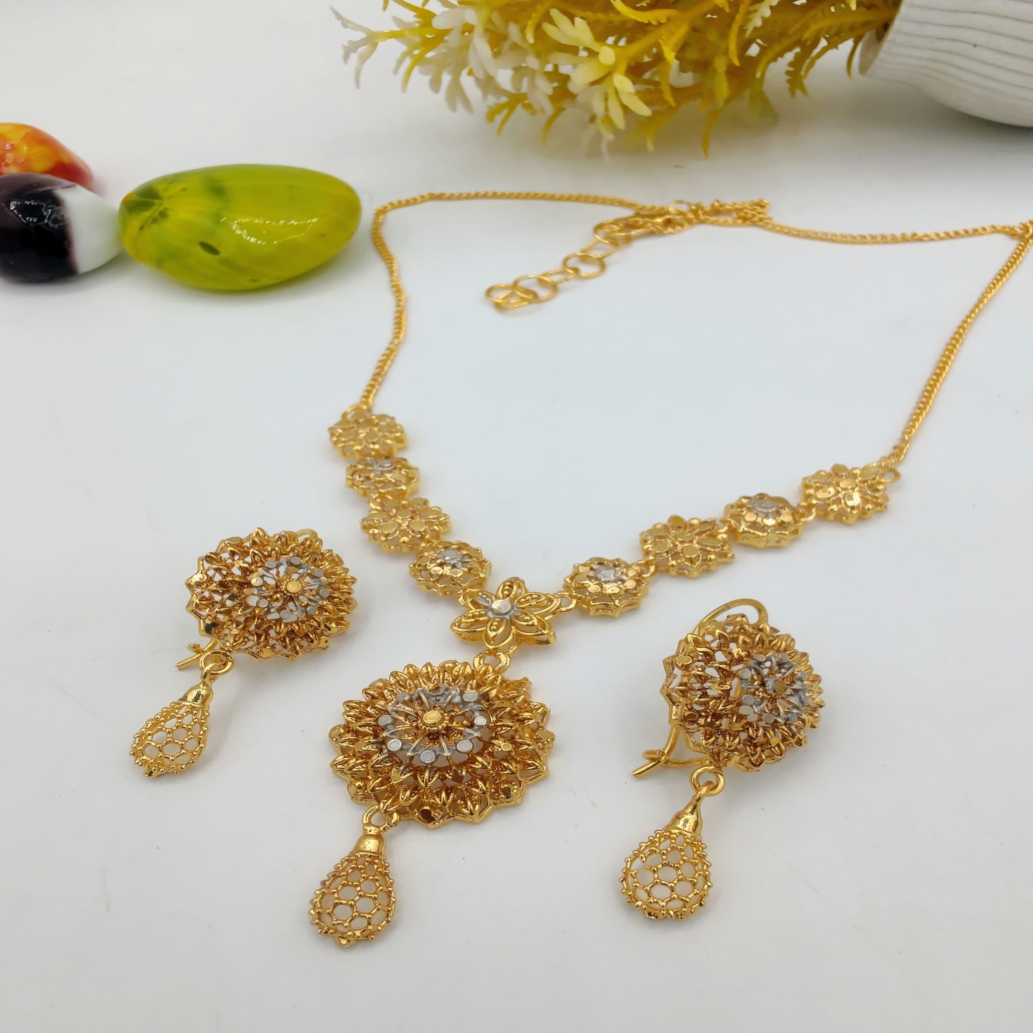 RP Gold Fancy Necklace Set (FDL60)