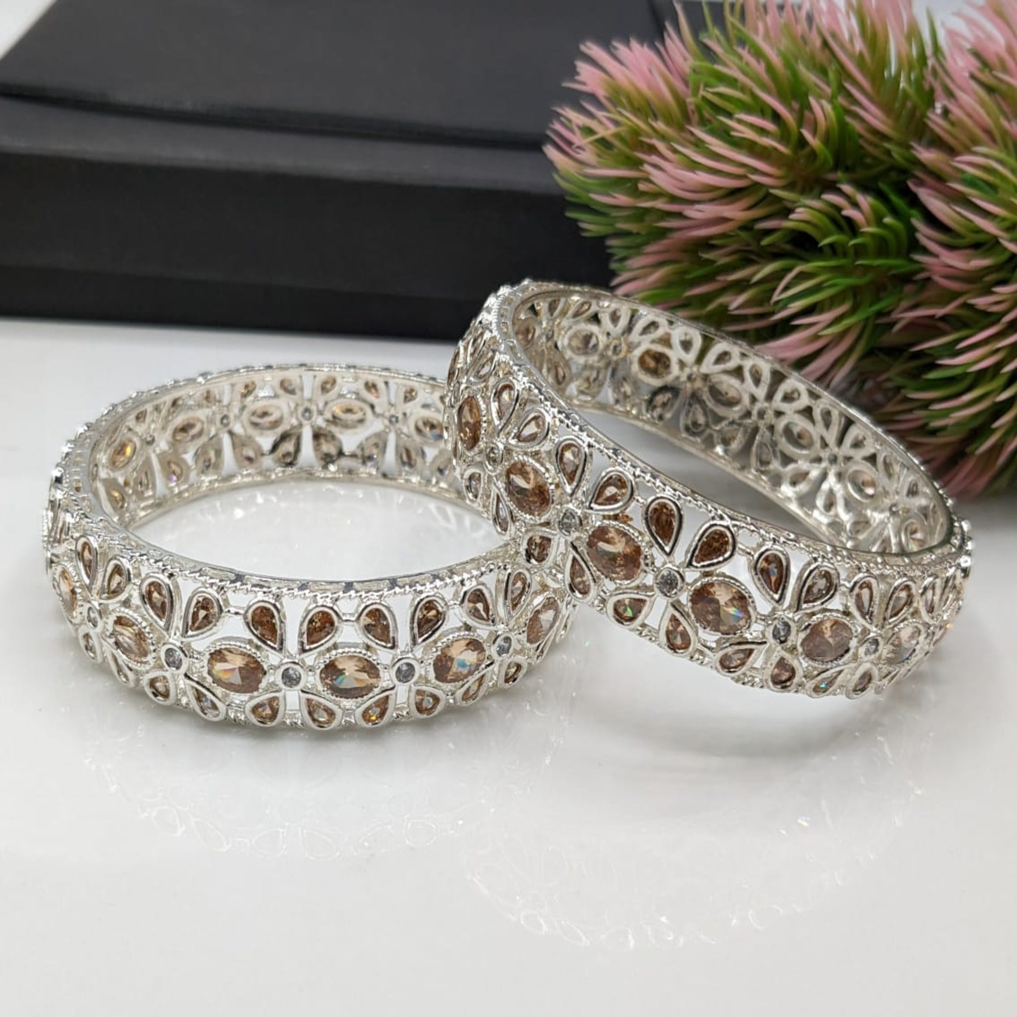 Crystal Copper Stone  Kara (FSKB122)