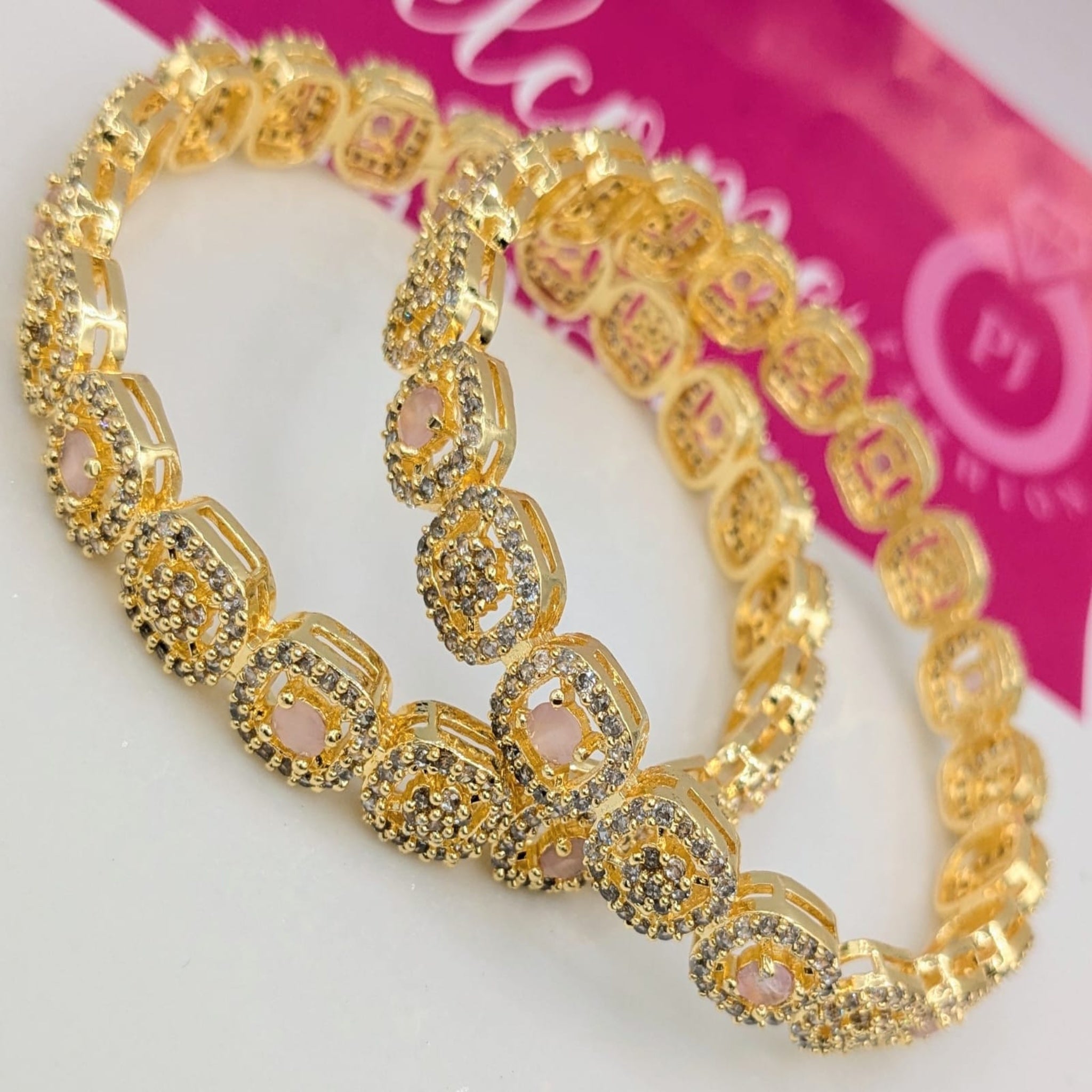 Delicate Fancy AD Bangles (FSAB61)