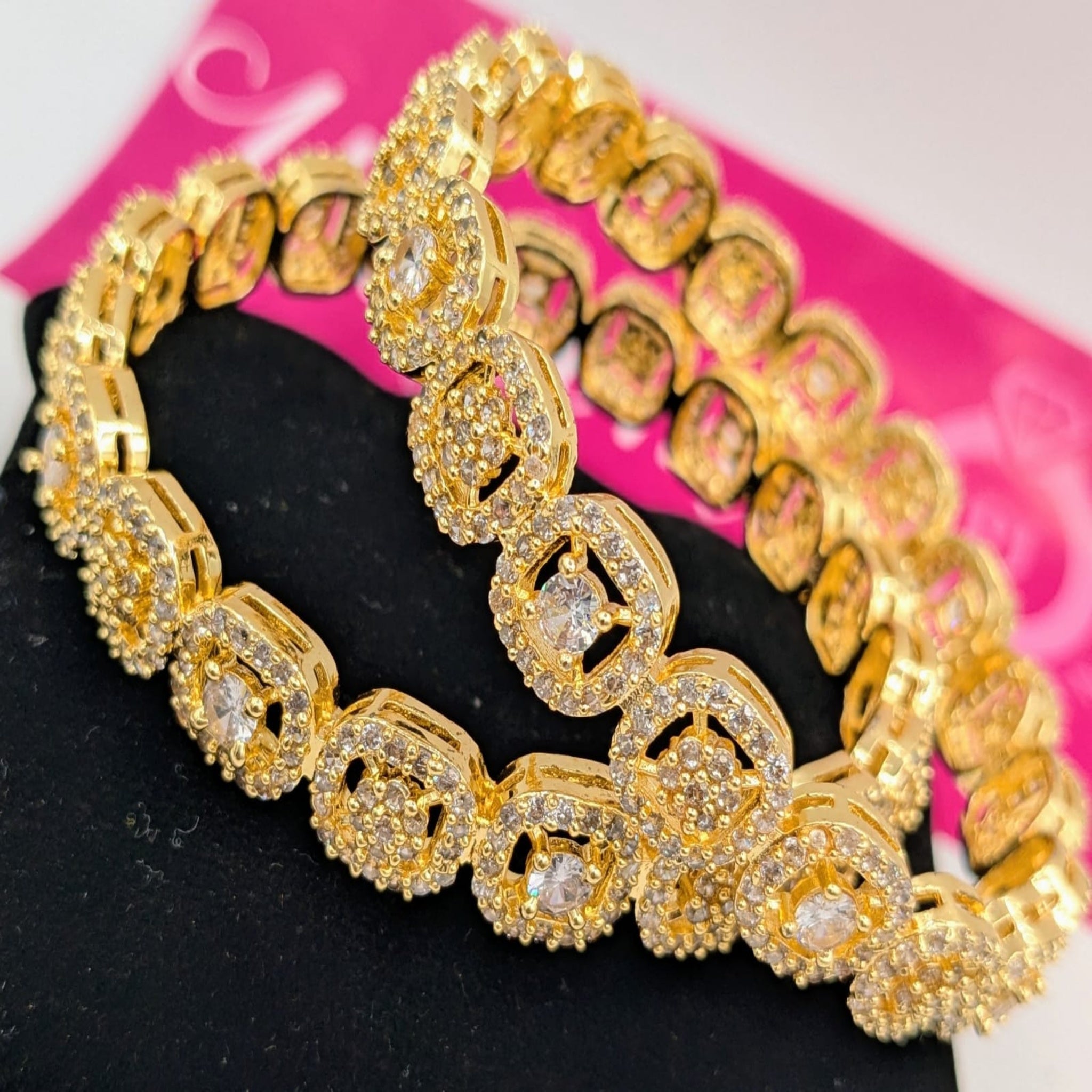 Delicate Fancy AD Bangles (FSAB61)