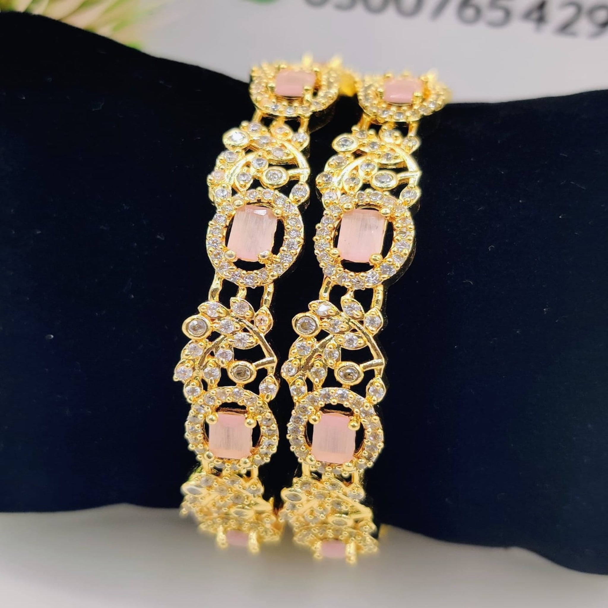 Elegant 2 Pc AD Bangles (FSAB58)