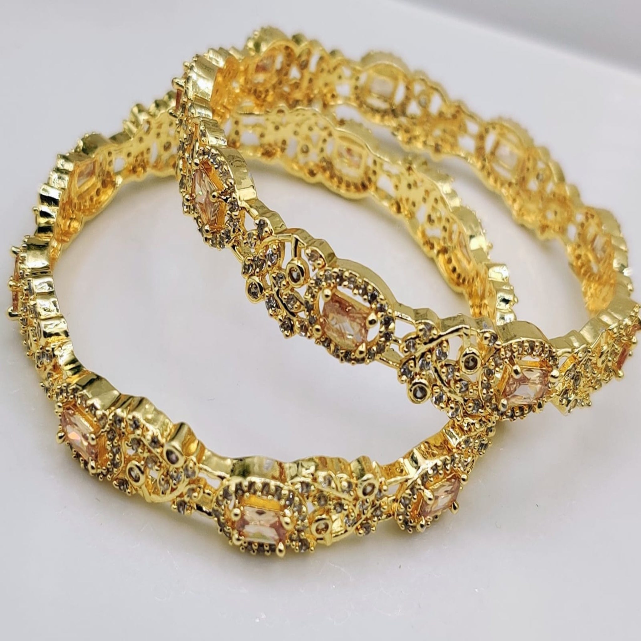 Elegant 2 Pc AD Bangles (FSAB58)