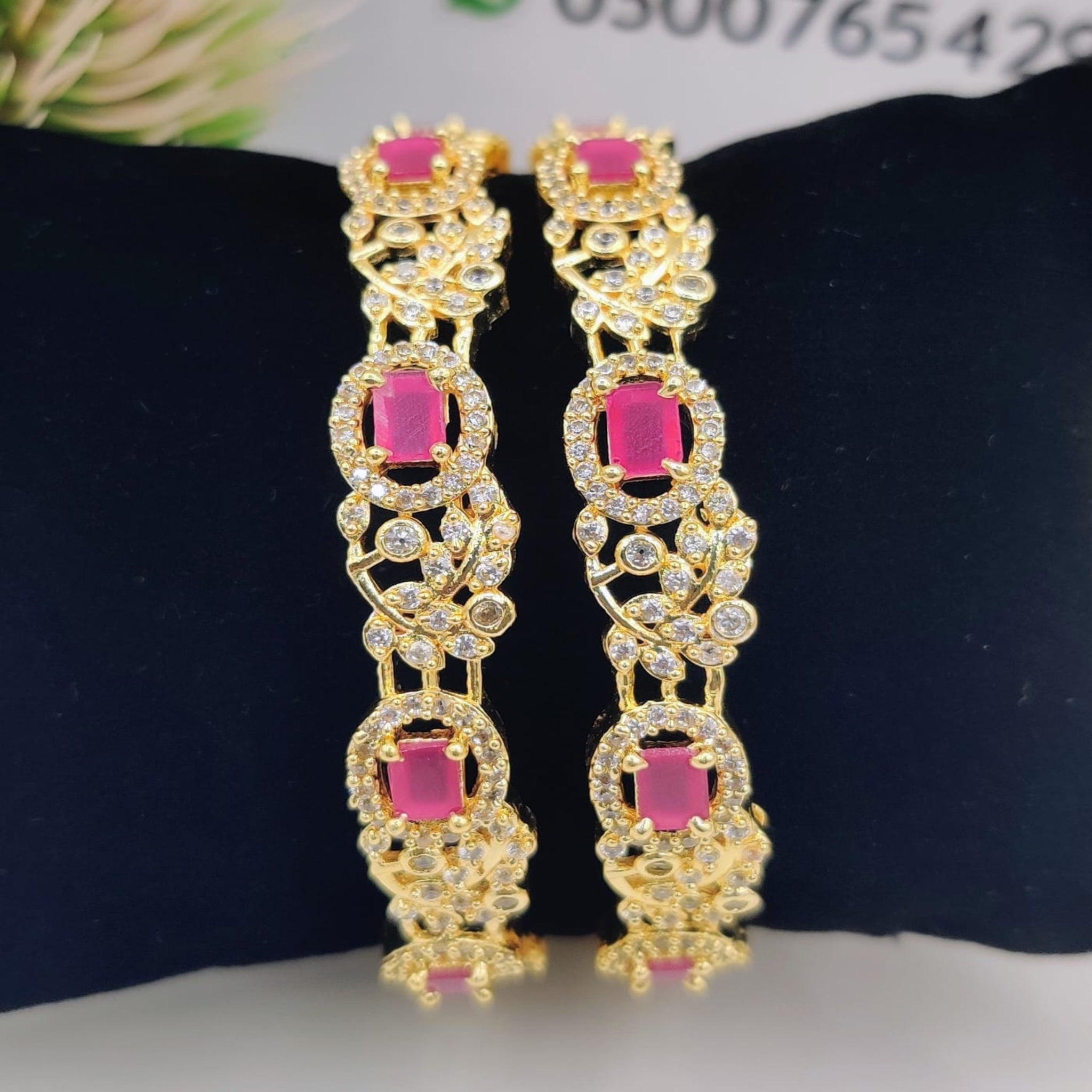 Elegant 2 Pc AD Bangles (FSAB58)