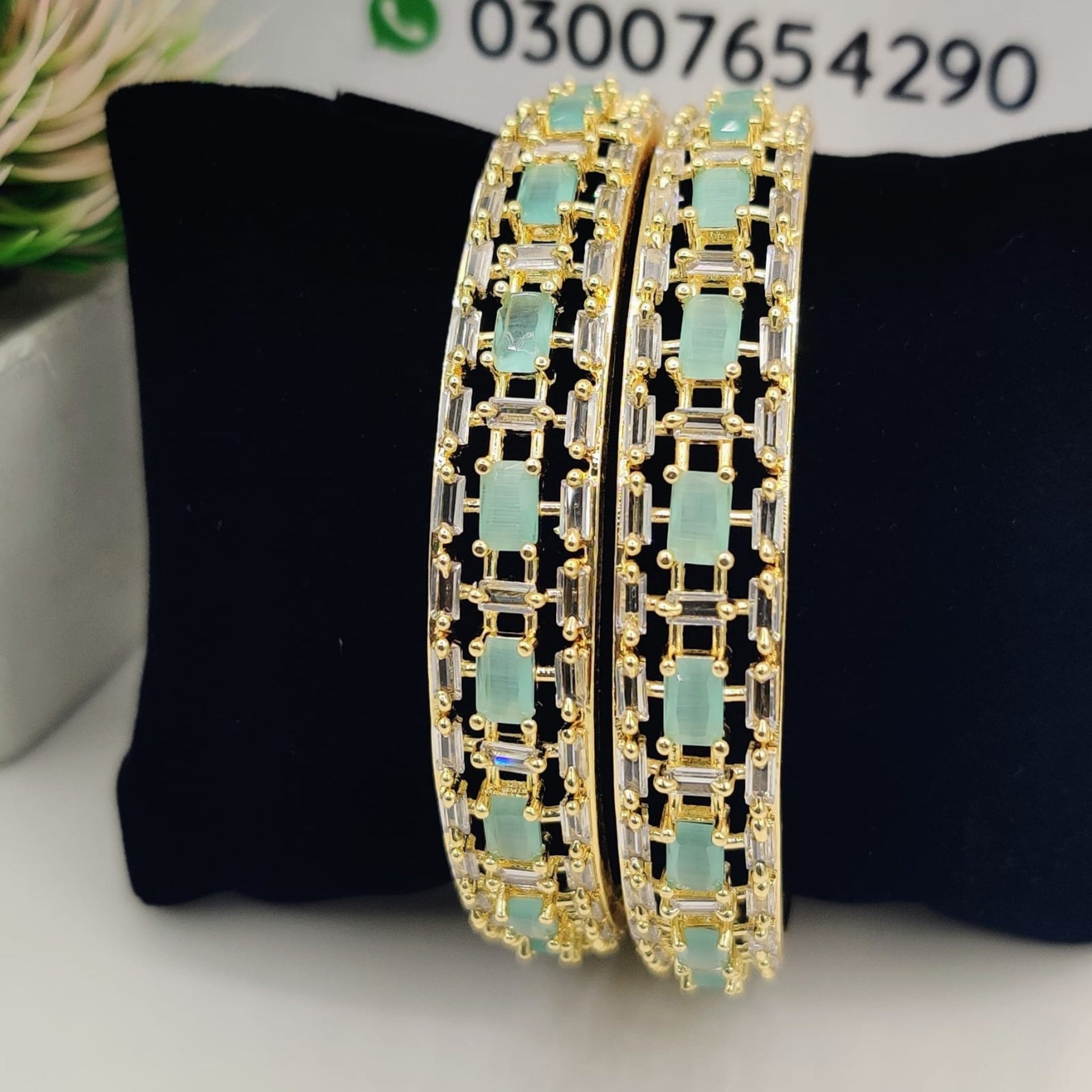 AD Karat 2 Pc Bangles (FSAB60)
