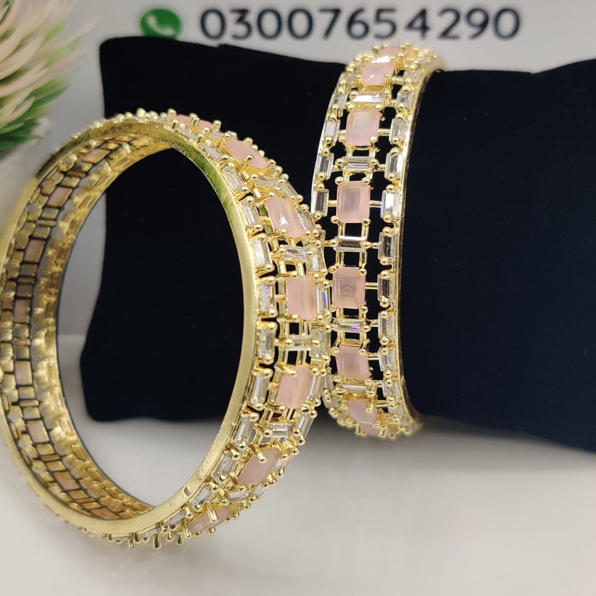 AD Karat 2 Pc Bangles (FSAB60)