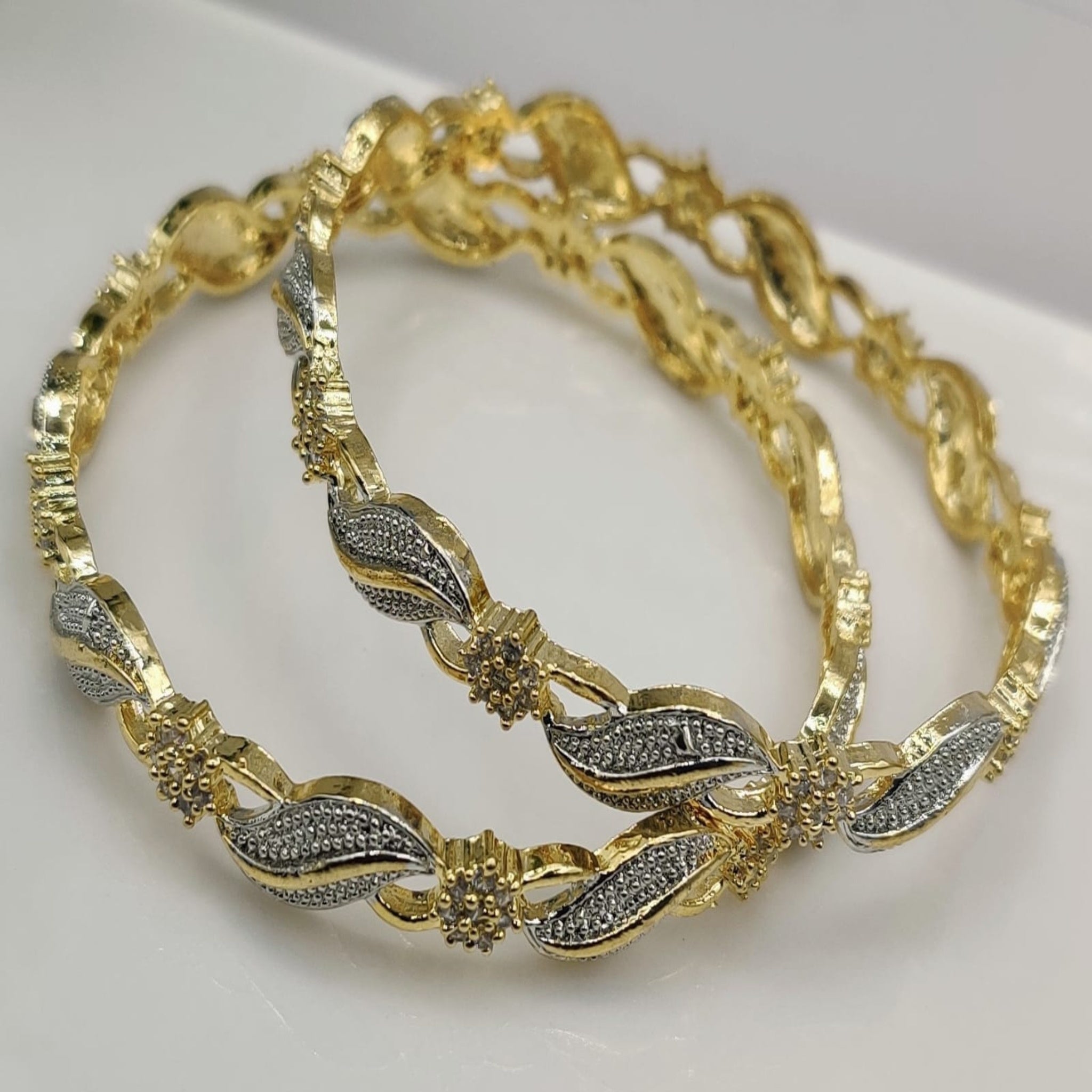 2 Pc Fancy Karrat Bangles (FSAB61)