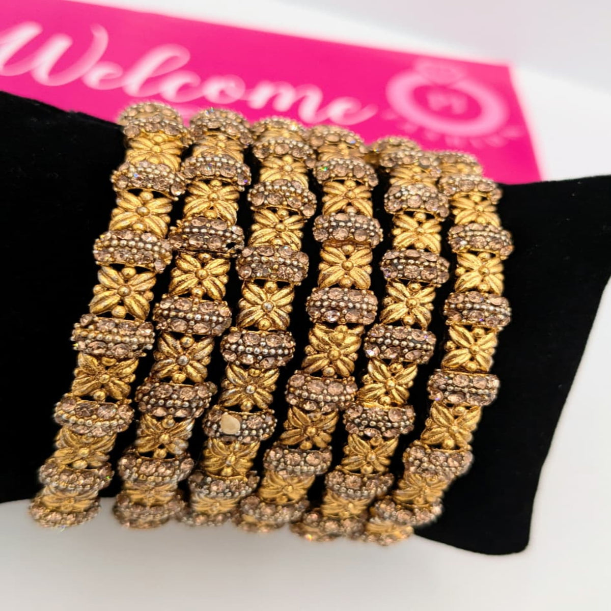 Golden Fancy Bangles (FSB74)
