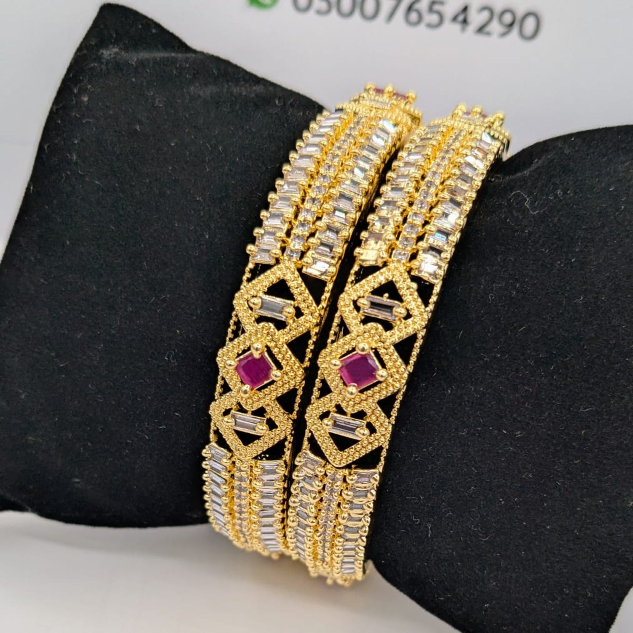 AD 2 Pc Fancy Bangles (FSAB63)