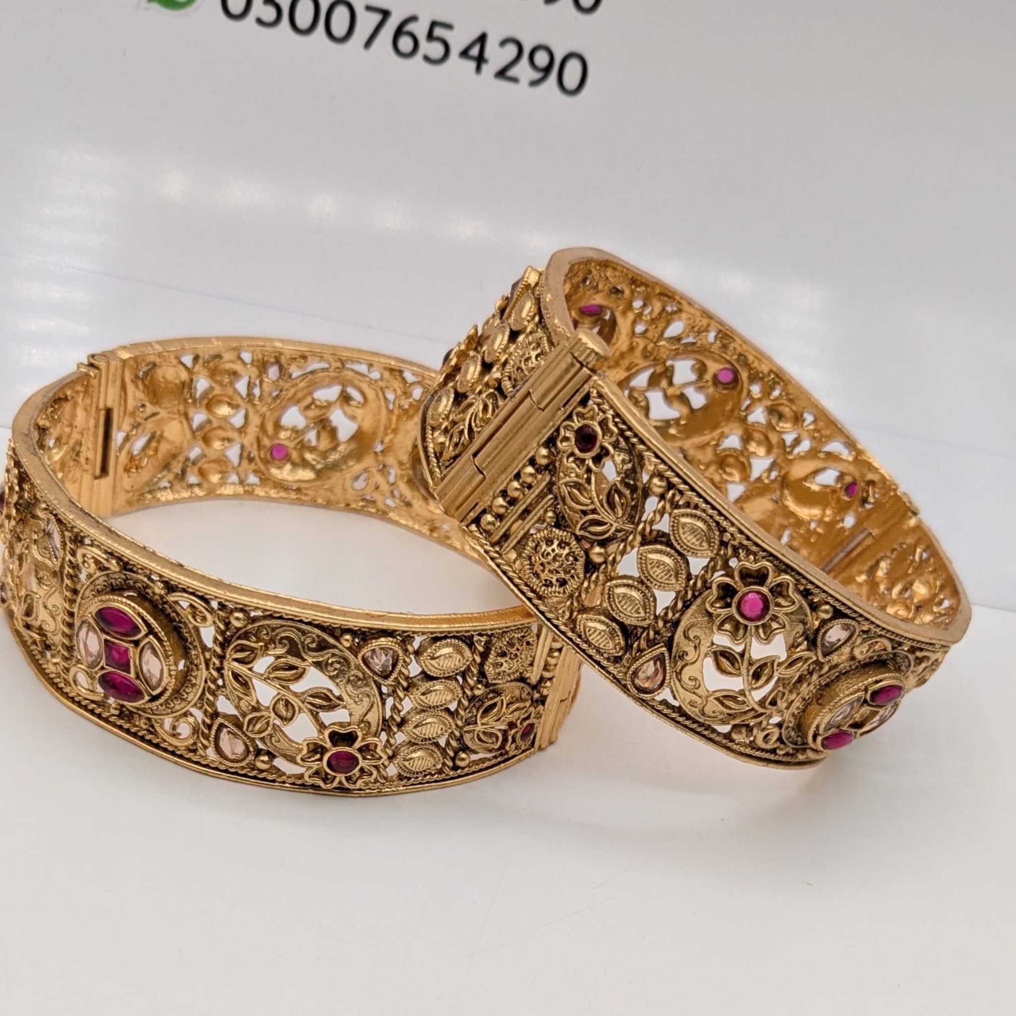 Rajwari 2 Pc Kara Bangles (FSKB124)
