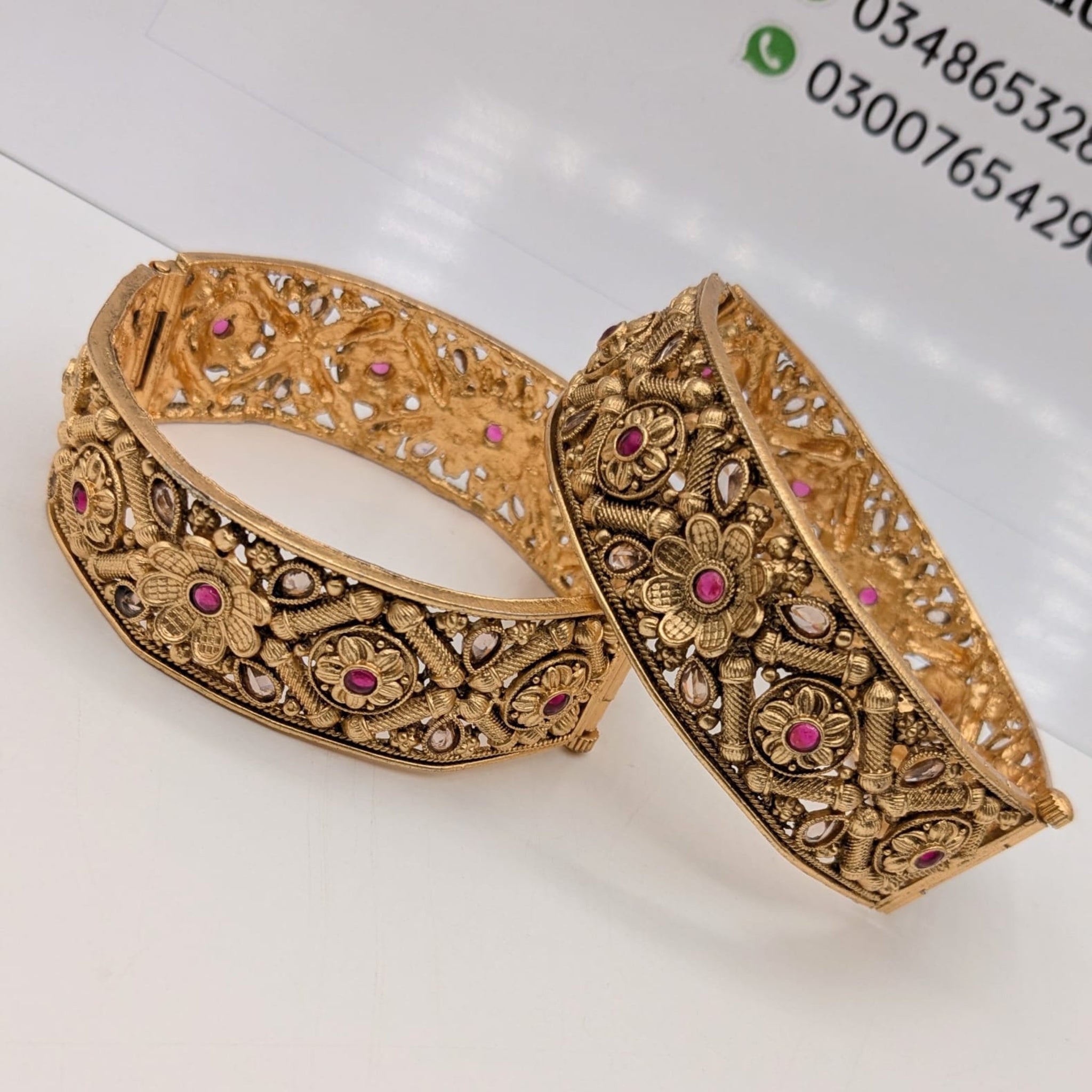 Gracious Look 2 Pc Rajwari Kara (FSKB126)