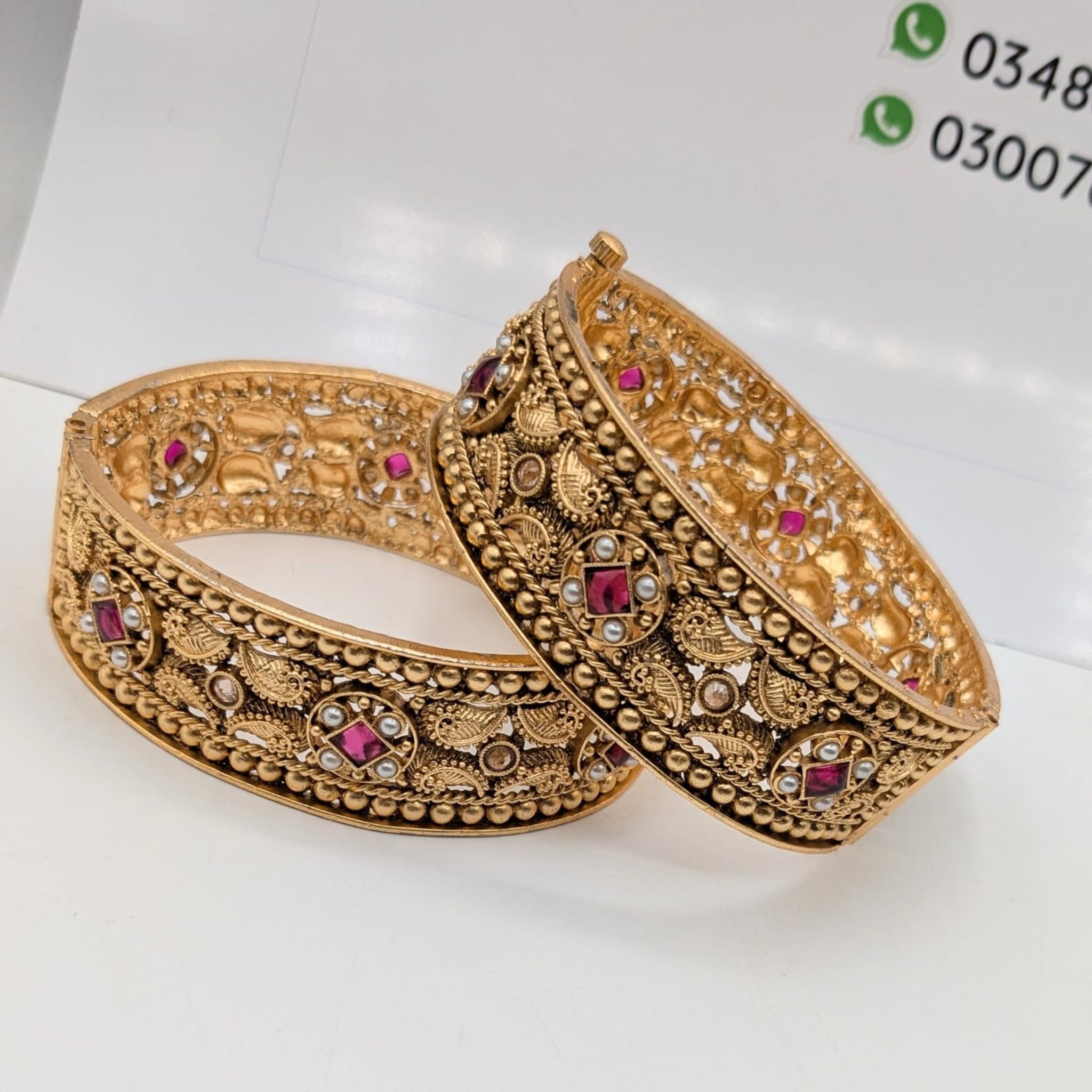 Elegant Rajwari 2 Pc Kara (FSKB128)