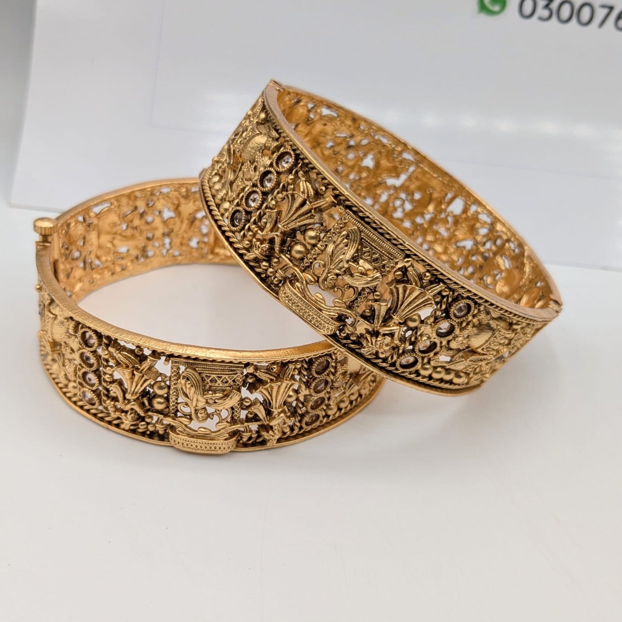 Rajwari 2 Pc Elegant Kara (FSKB134)