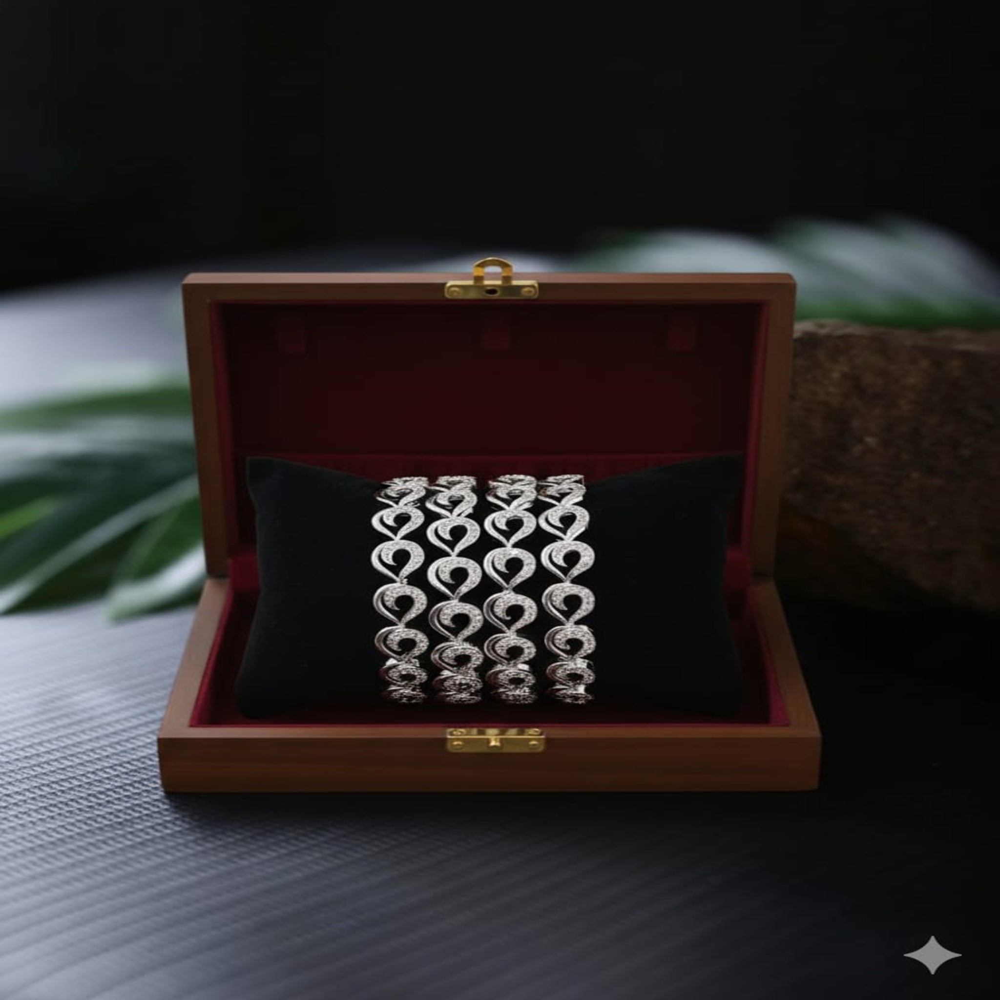 Heart Style 4 Pc Karrat Banagles (FSAB75)