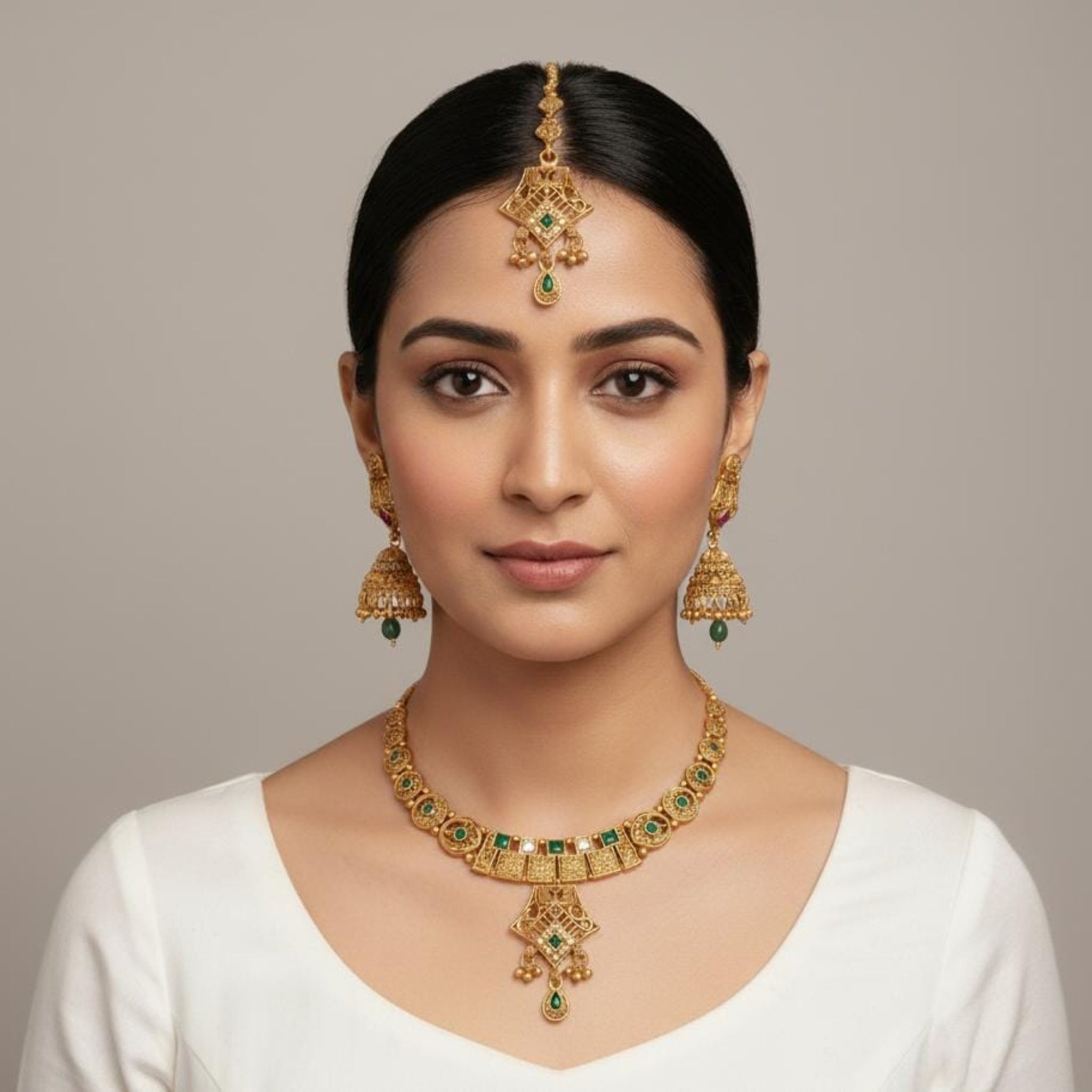 Elegant Rajwari Necklace (FDN128)