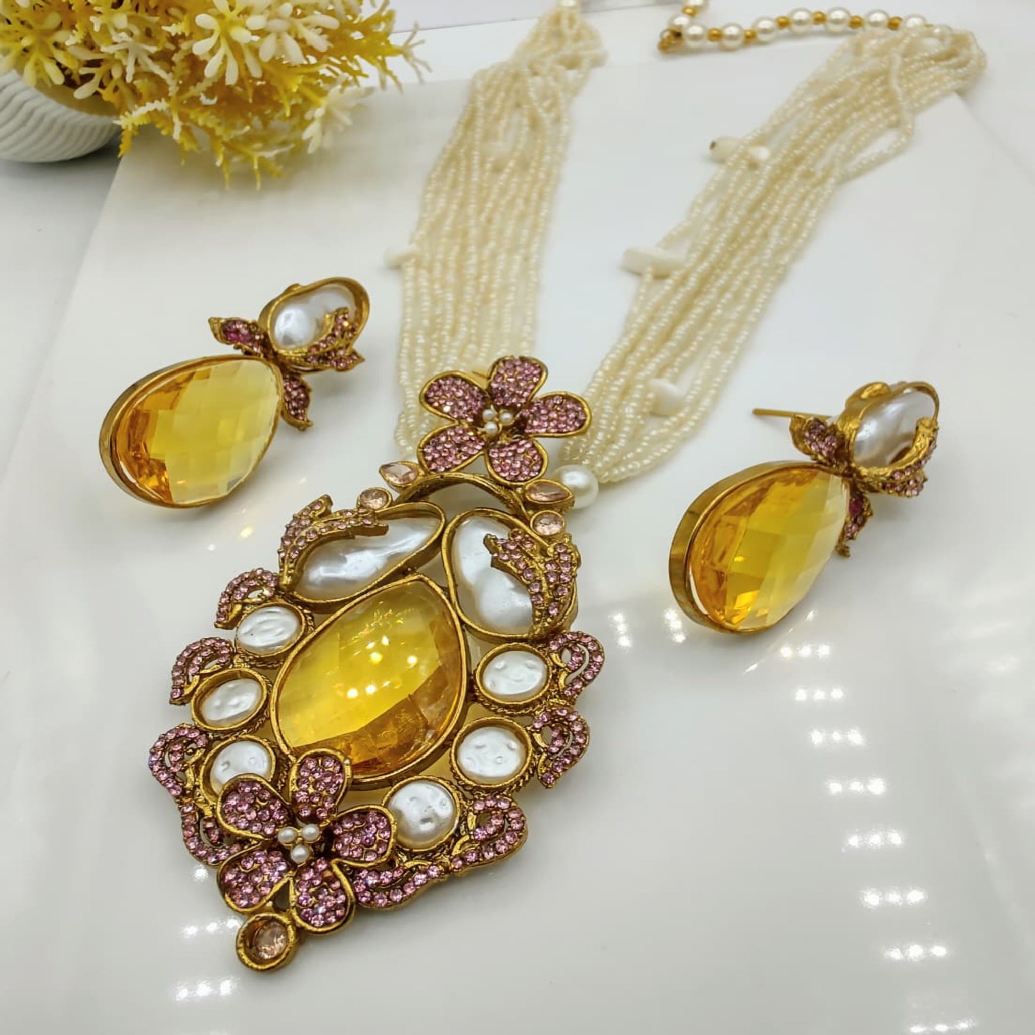 Turkish Lemon Fancy Maala Set (FDM87)