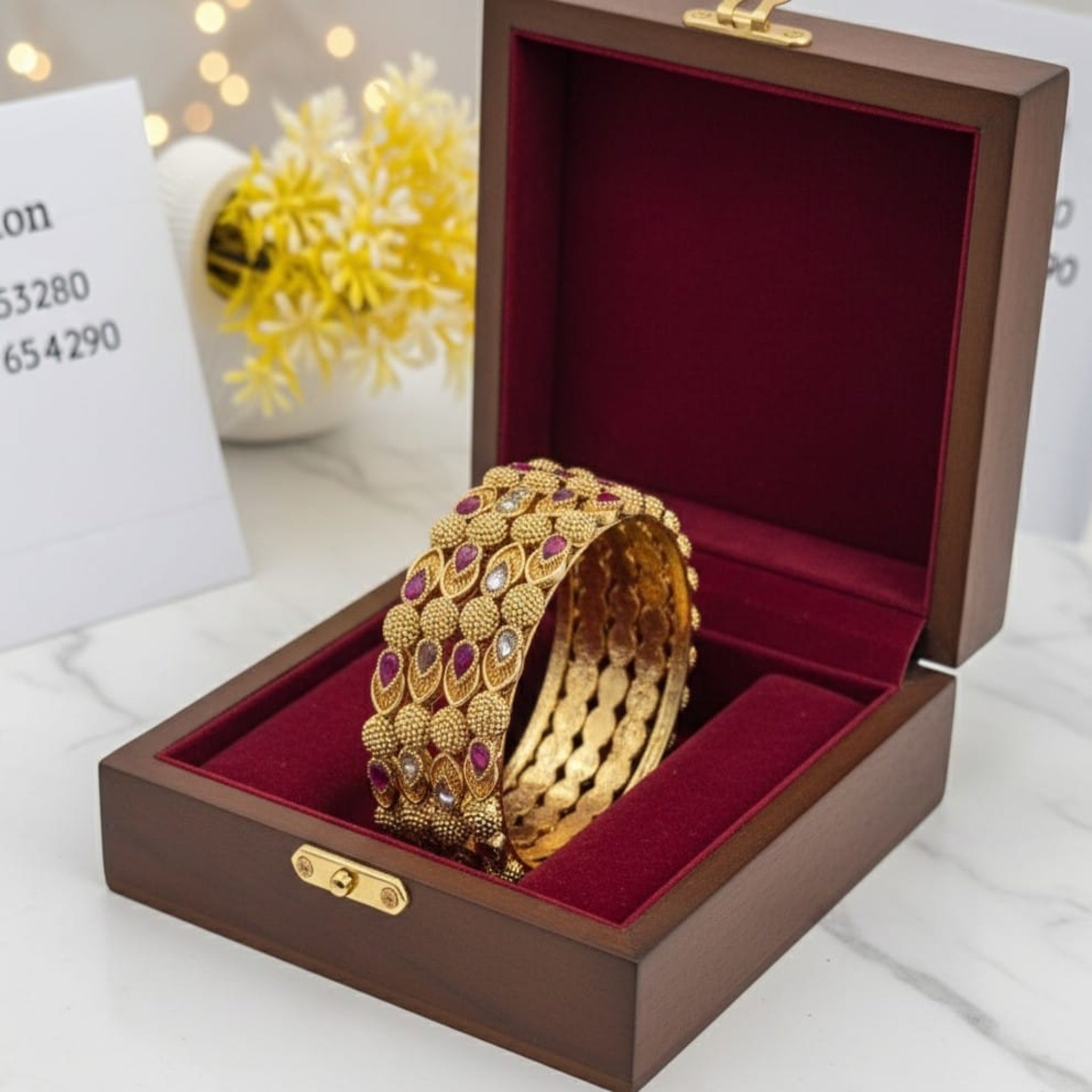 Rajwari 4 Pc Elegant Bangles (FSB85)