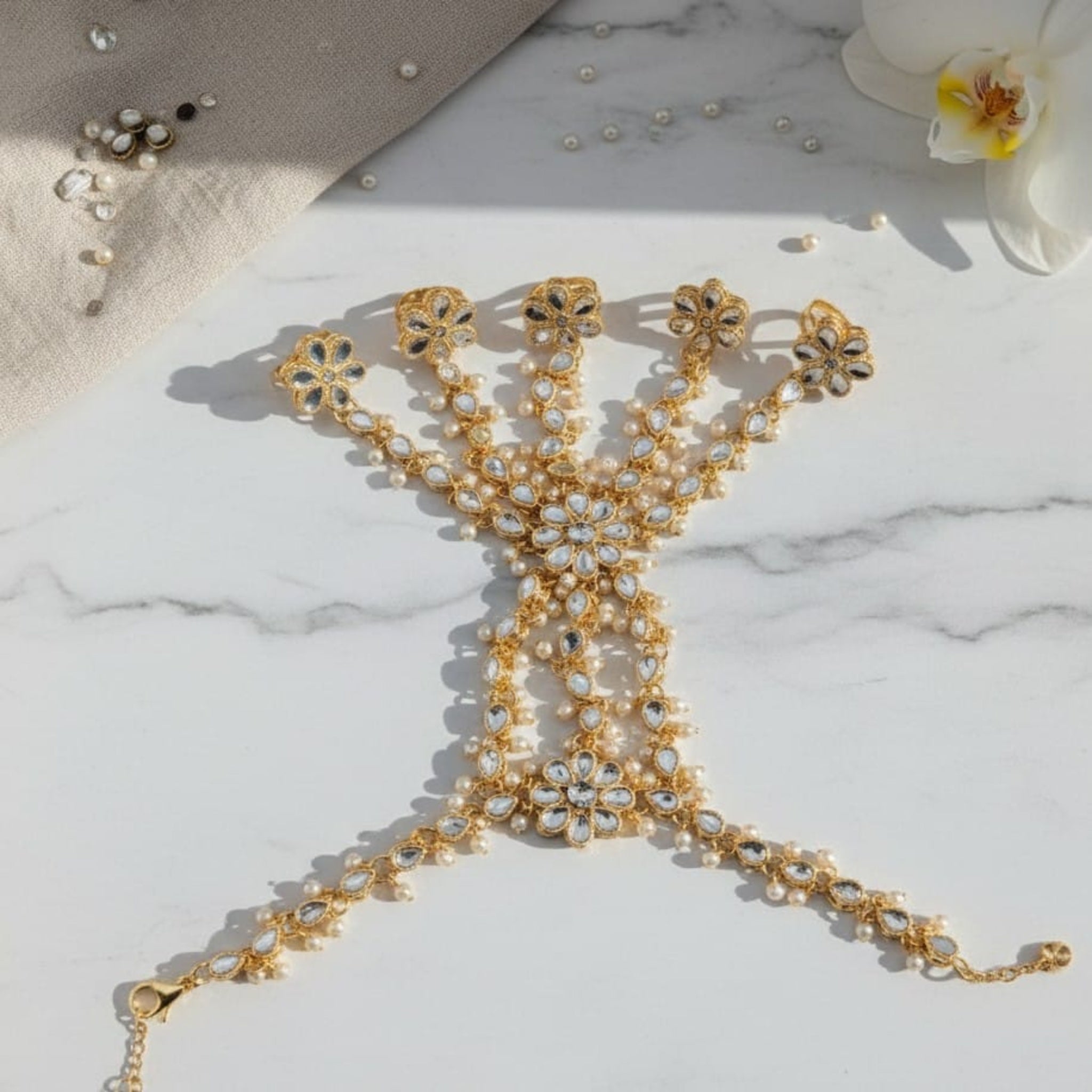 5 Rings Bracelet Silver & Golden