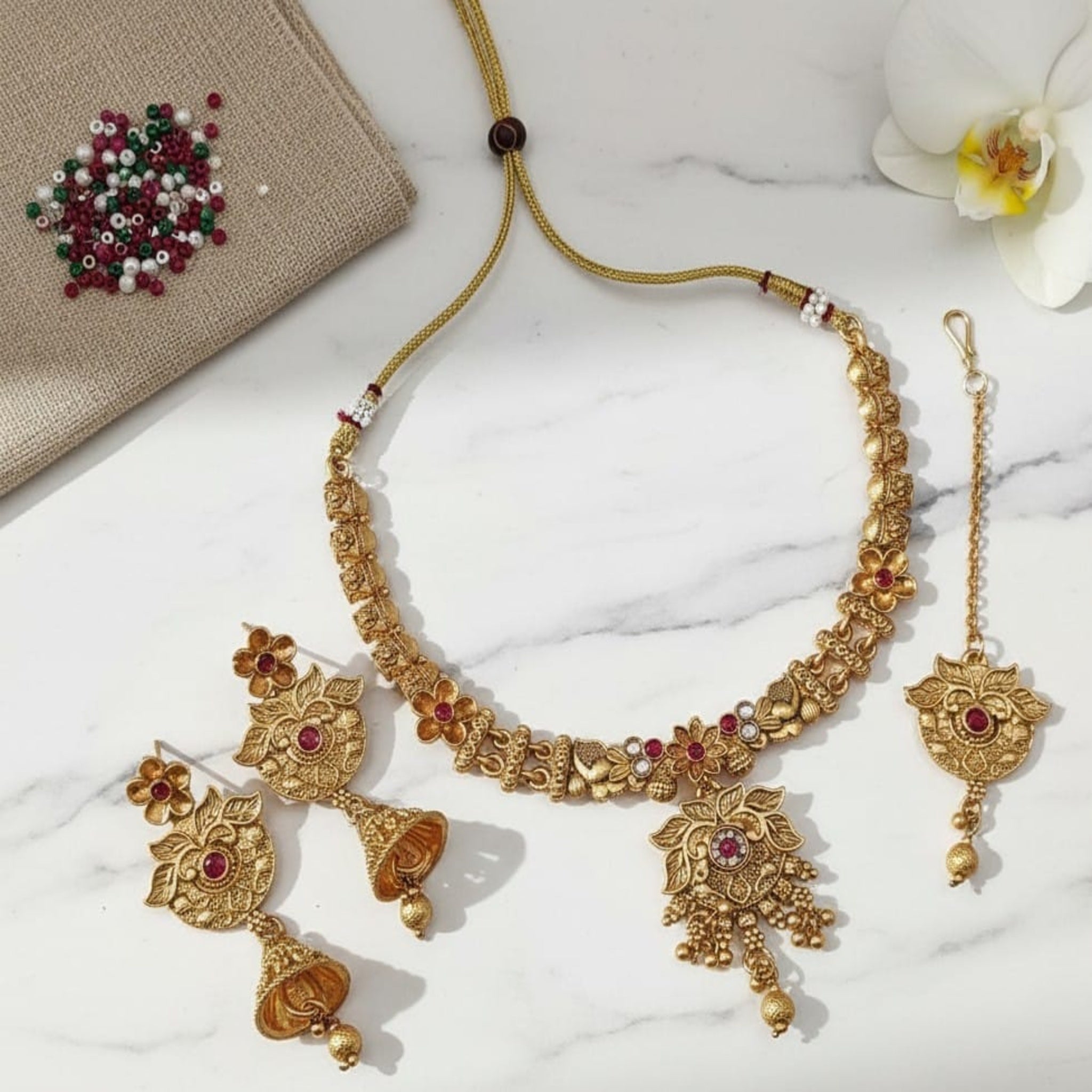 Rajwari Necklace Set (FDN131)