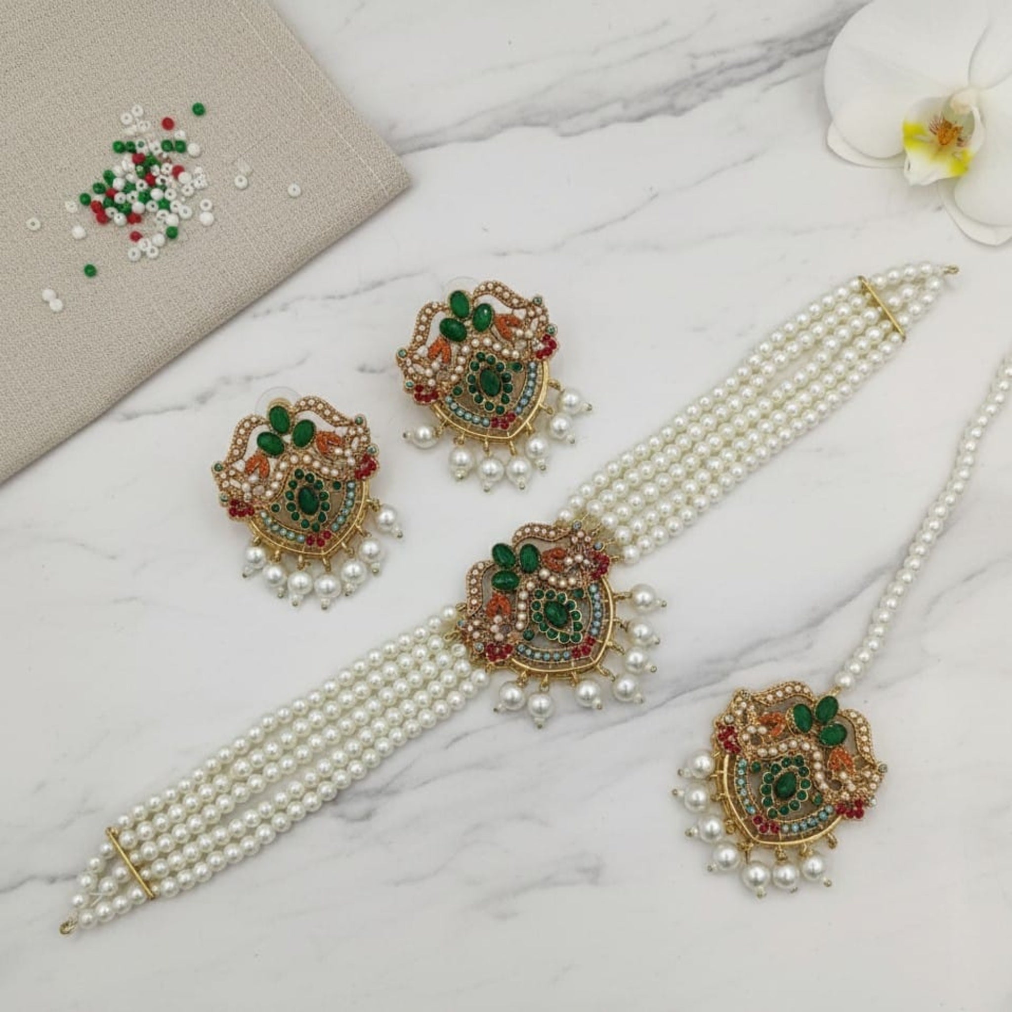 Multi Choker Necklace (FDN132)