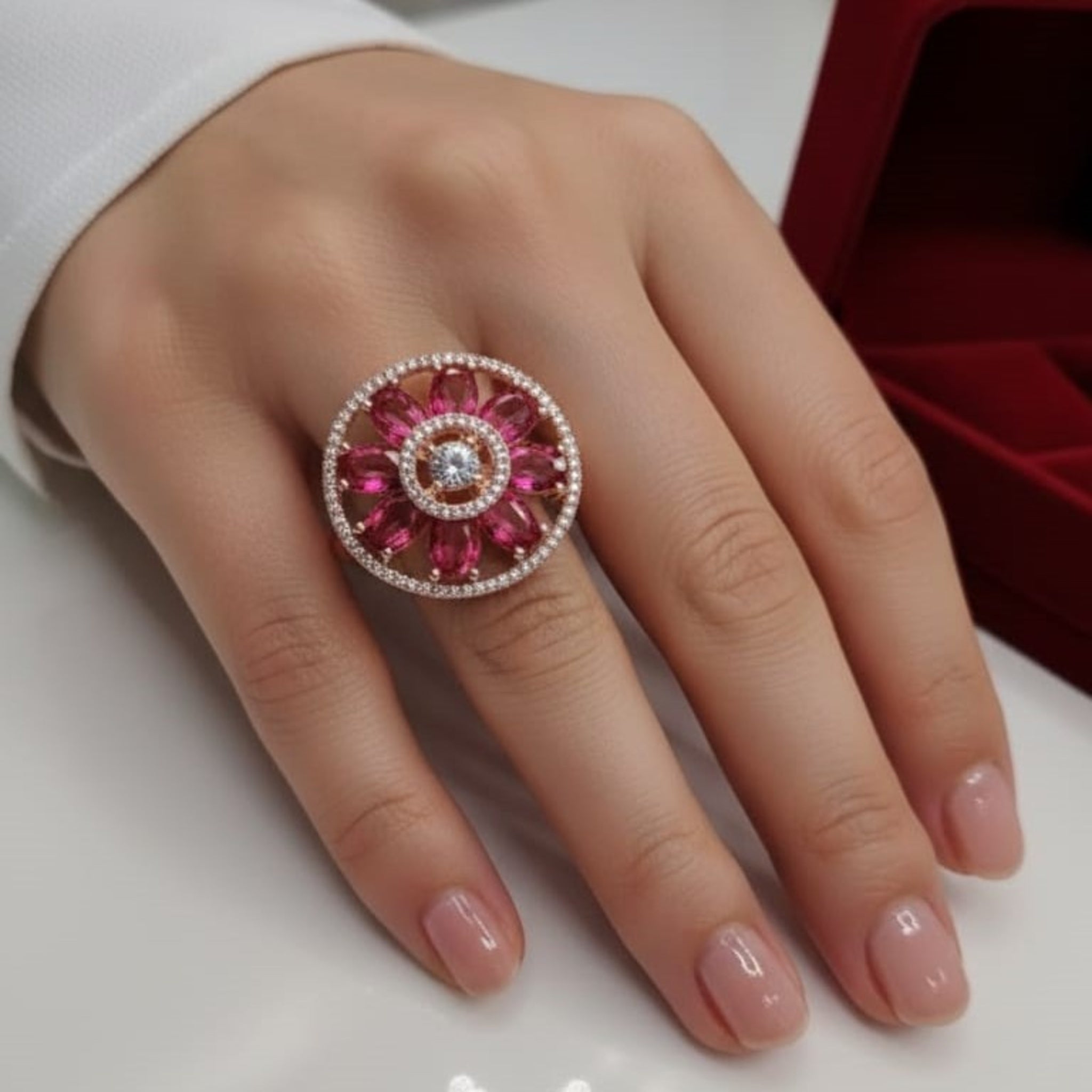 Stylish Dial AD Ring (FSR137)