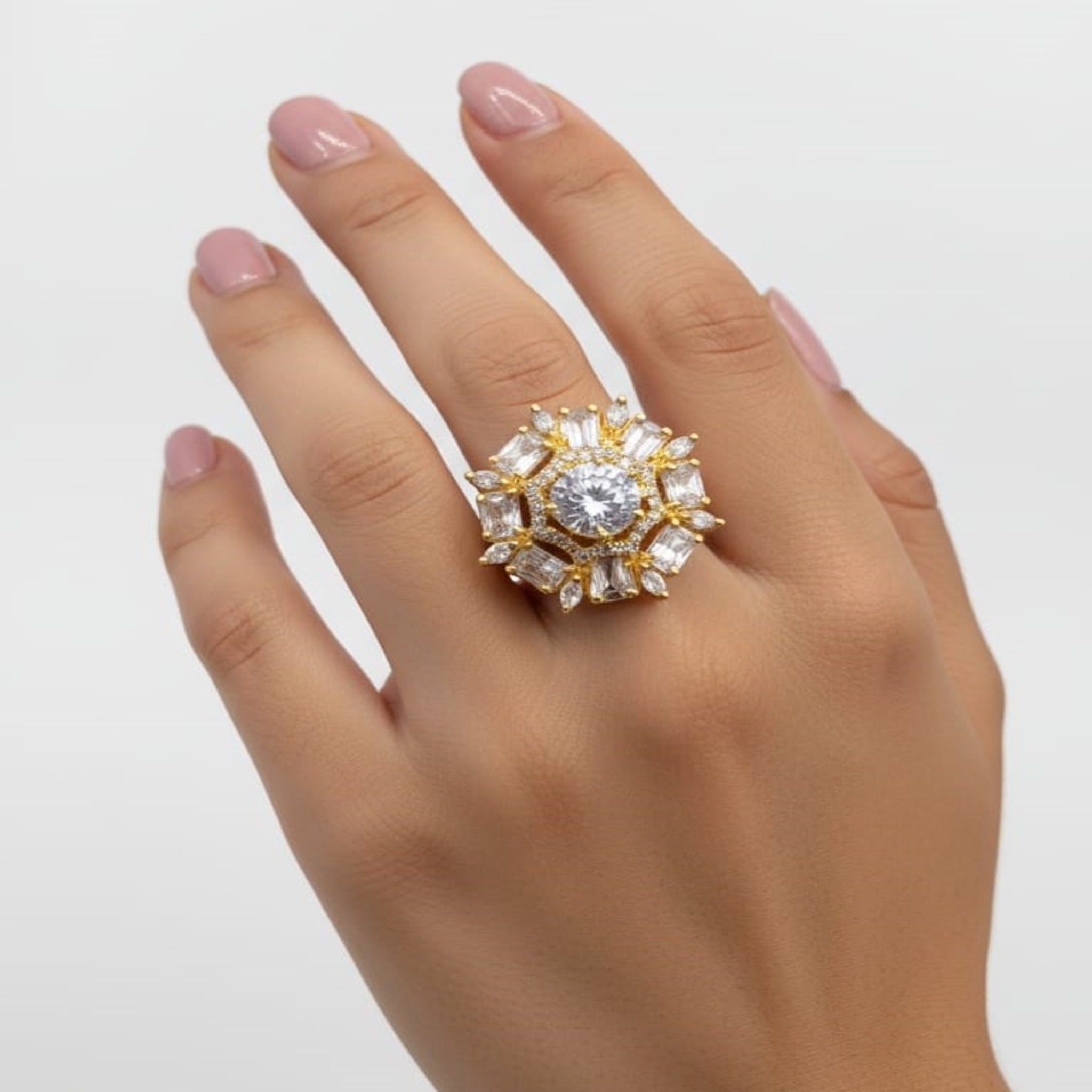 Elegant AD Zircon Ring (FSR140)