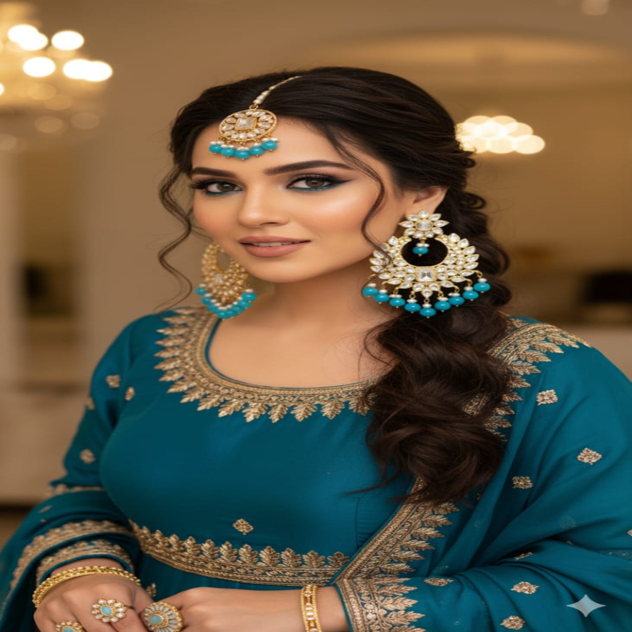 Zinc Fancy Bindia Set