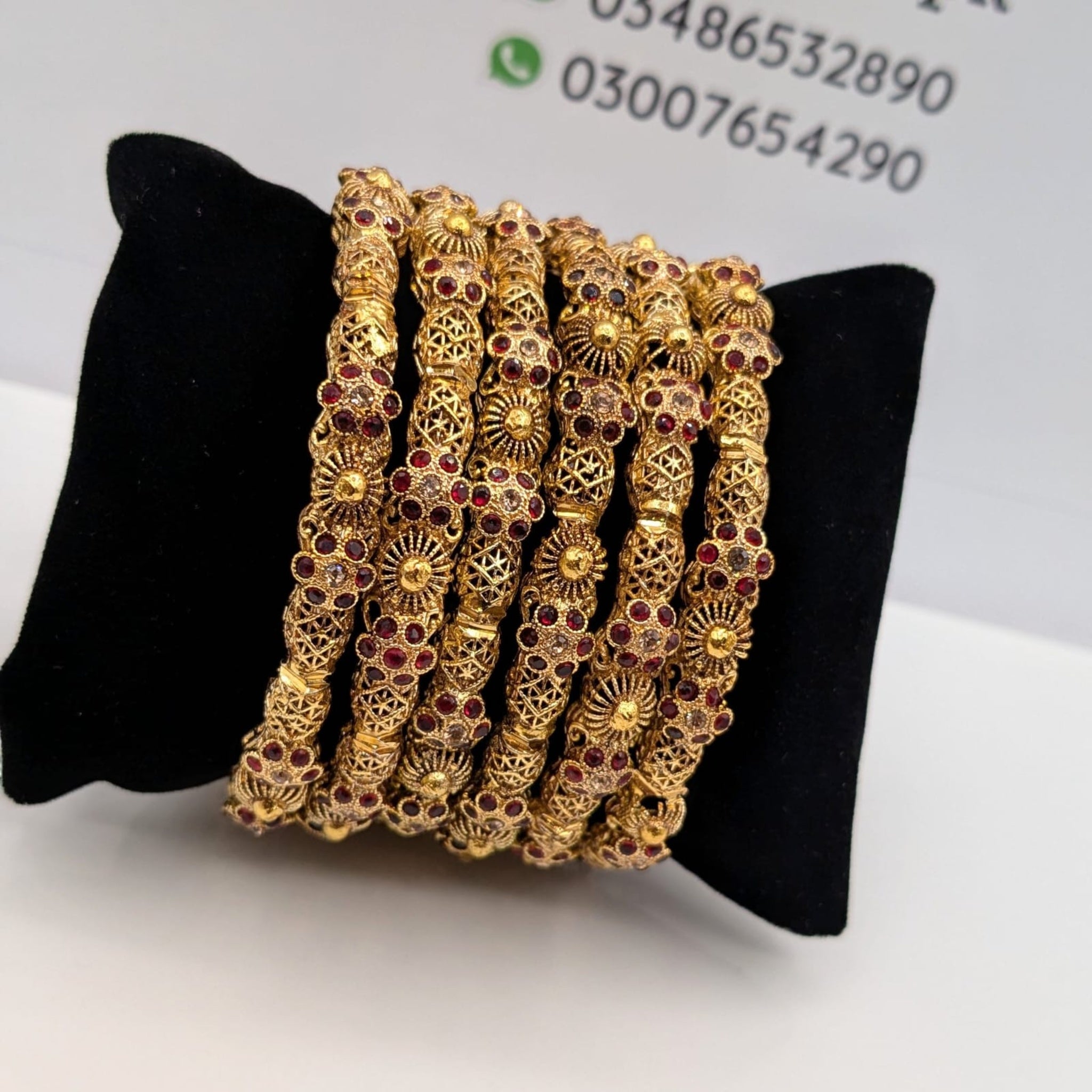 Gracious 6 Pc Antique Bangles (FSB95)