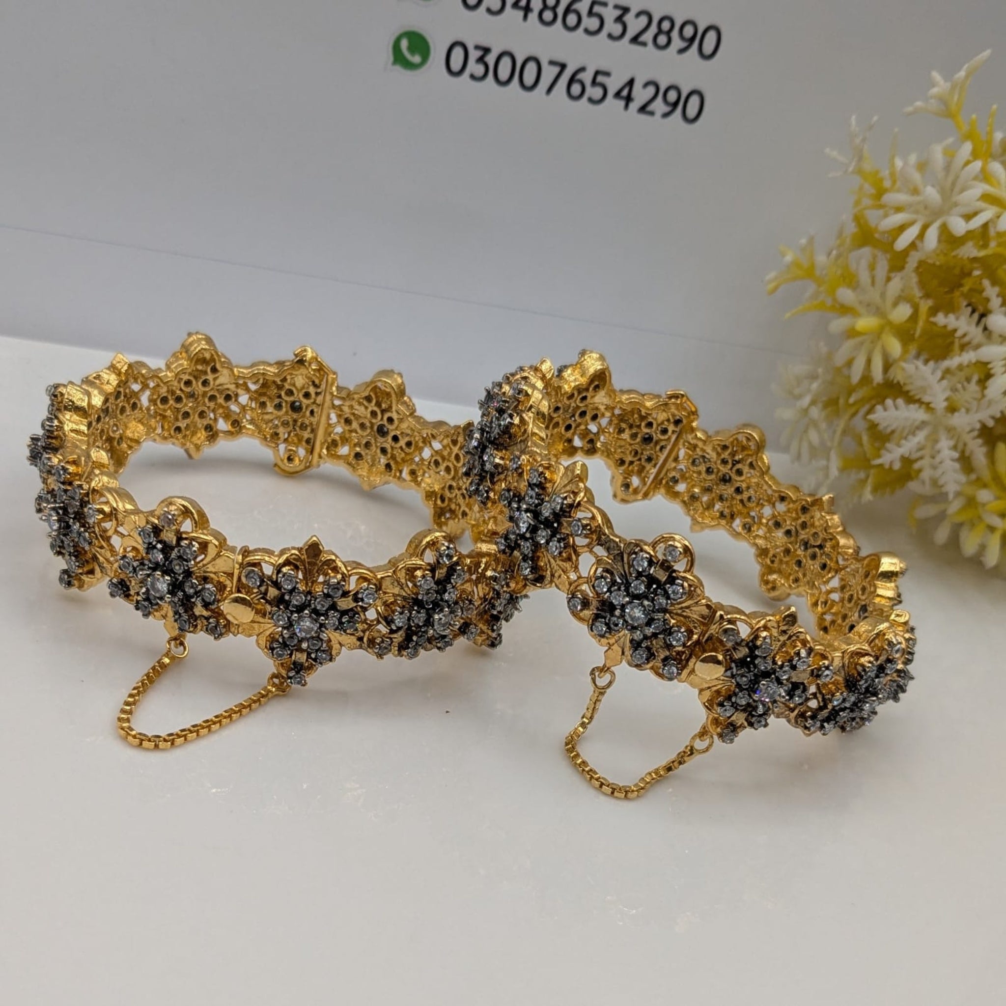 Fancy Openable Kara Bangles (FSKB146)
